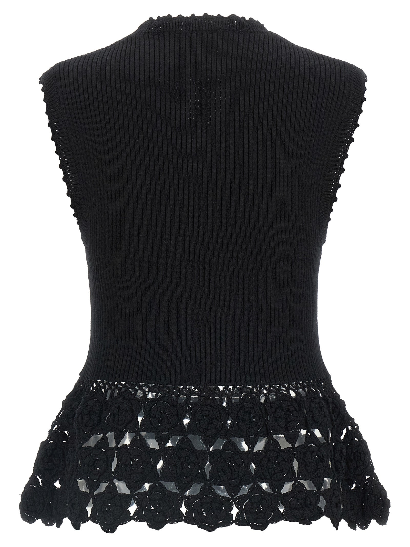 Ganni 'Cotton Crochet' Vest