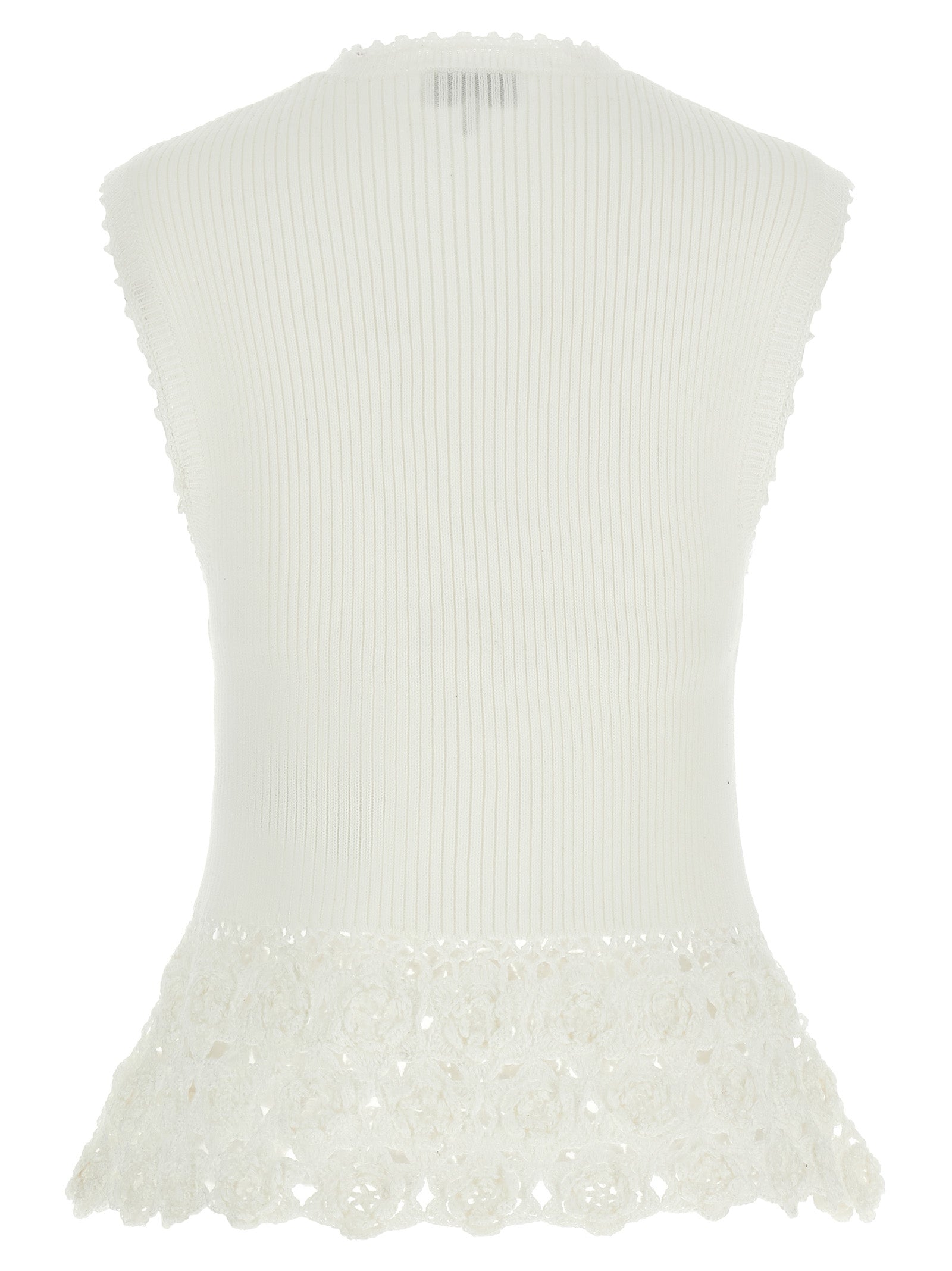 Ganni 'Cotton Crochet' Vest