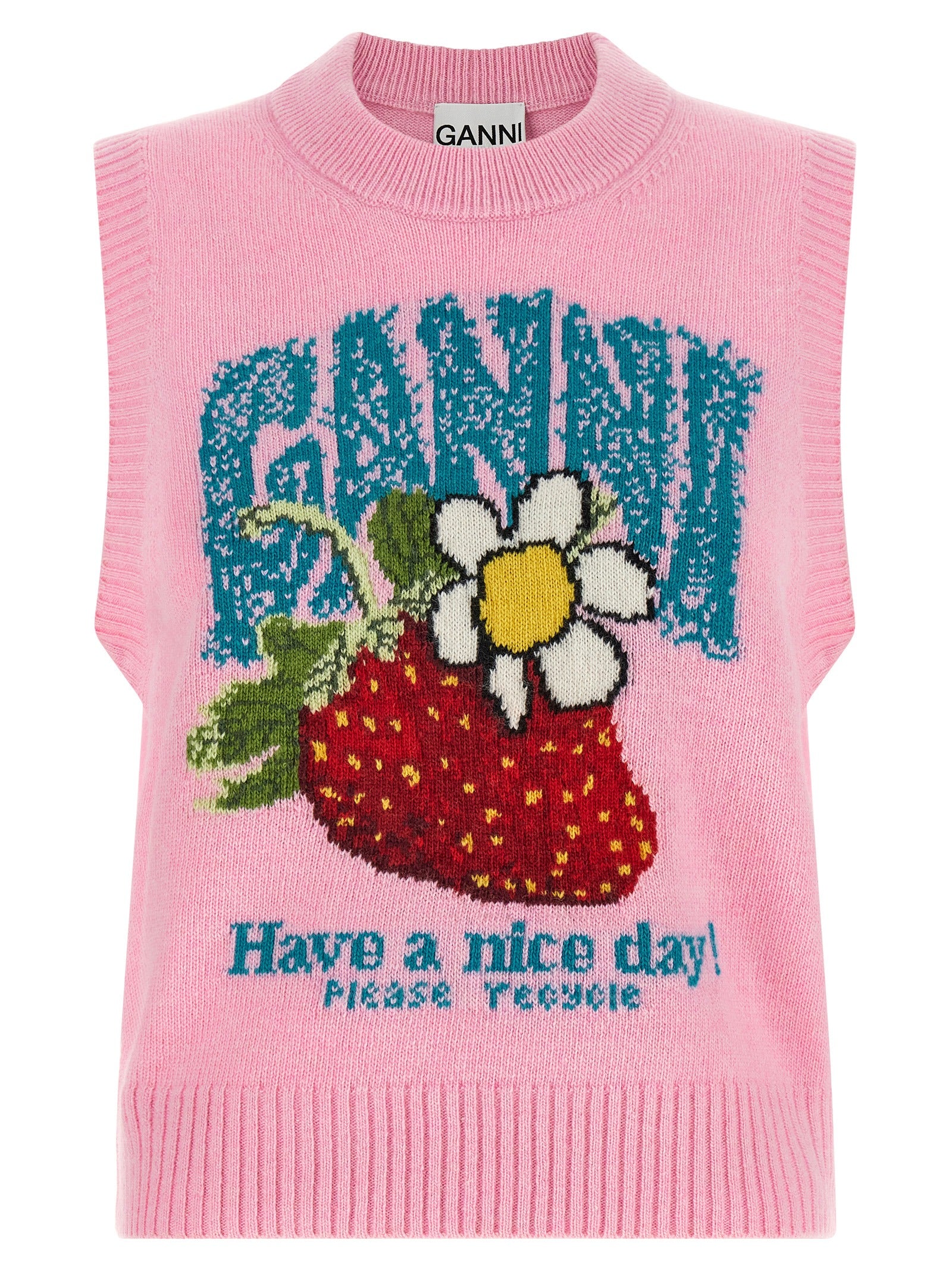 Ganni 'Strawberry' Vest