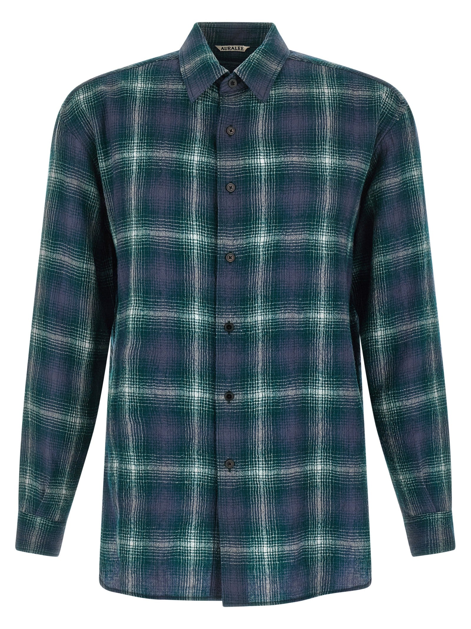 Auralee 'Airy Wool Check' Shirt