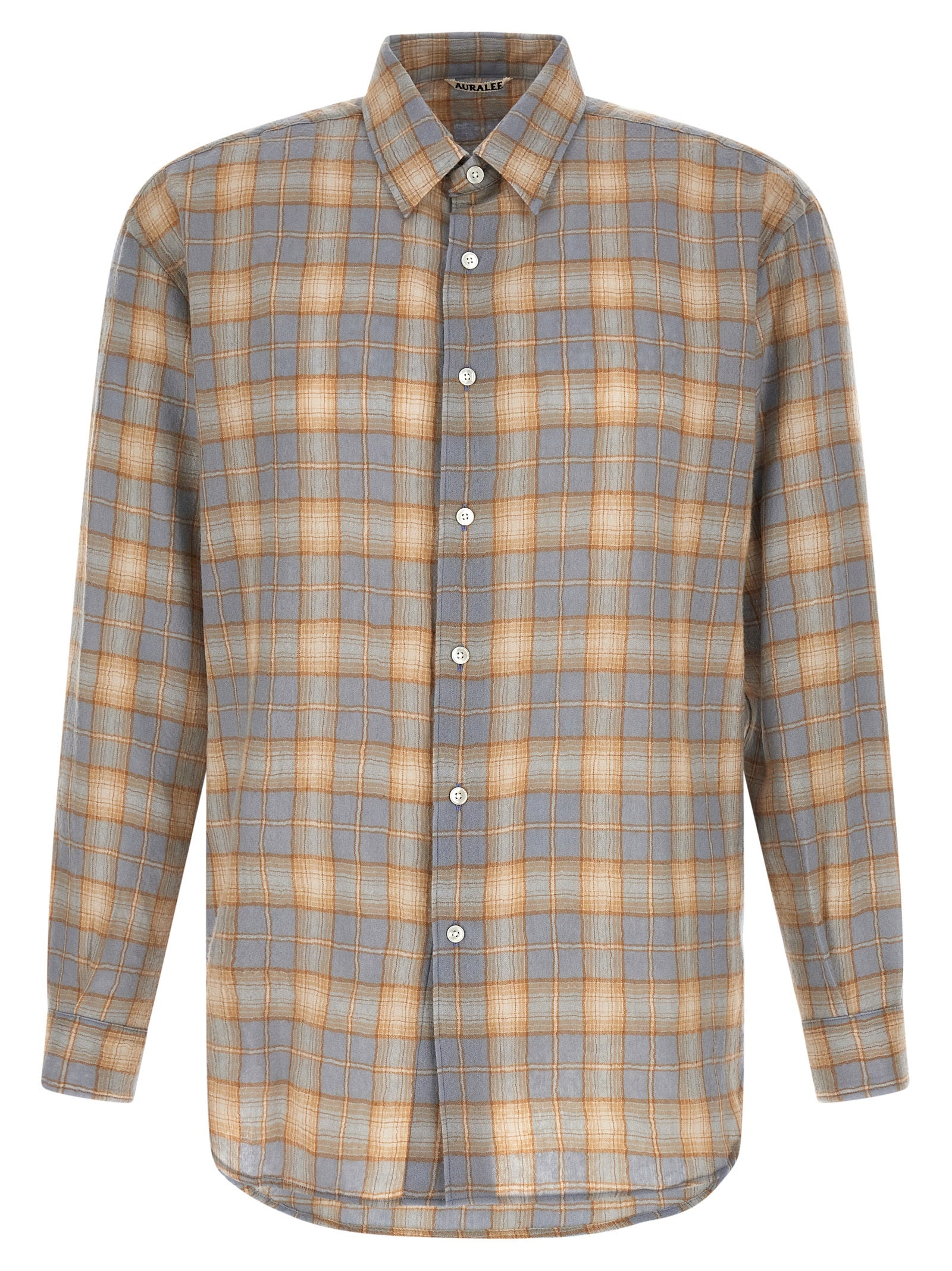 Auralee 'Airy Wool Check' Shirt