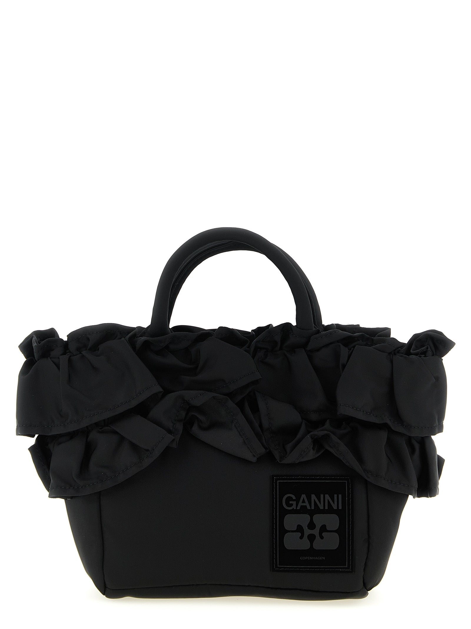 Ganni 'Mini Shopper Ruffle' Handbag