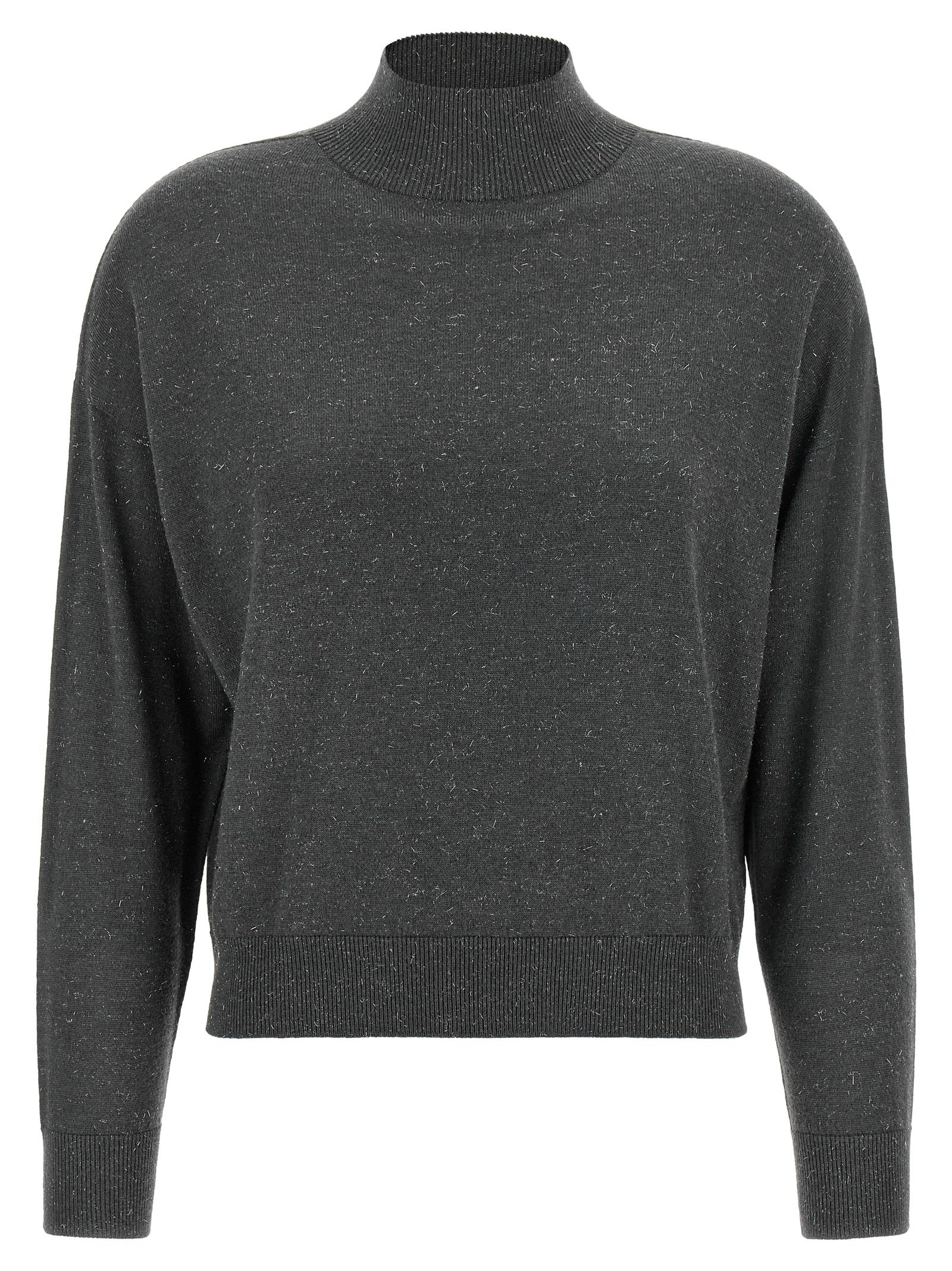 Peserico Lamé Thread Turtleneck Sweater