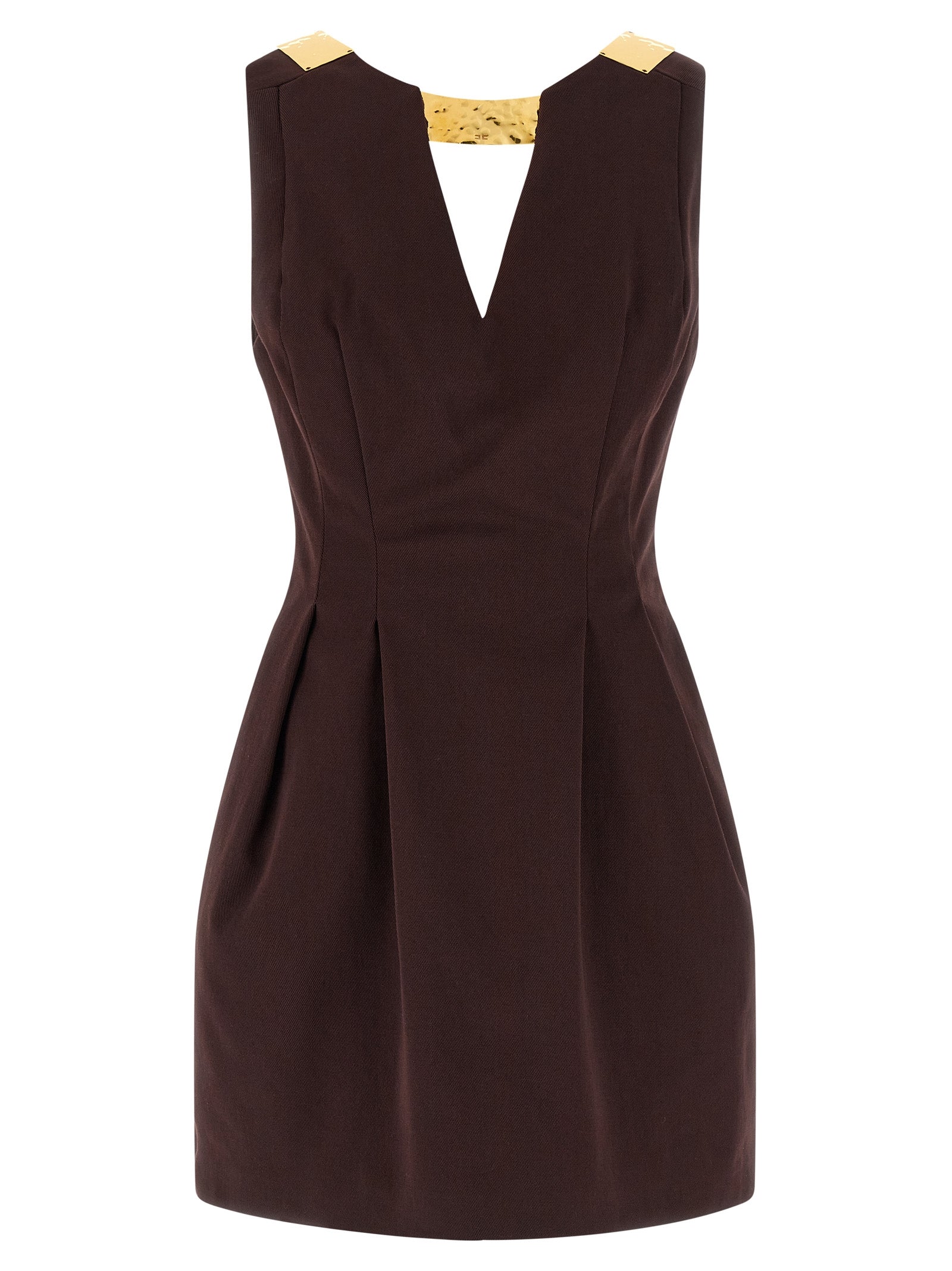 Elisabetta Franchi Metal Plaque Dress