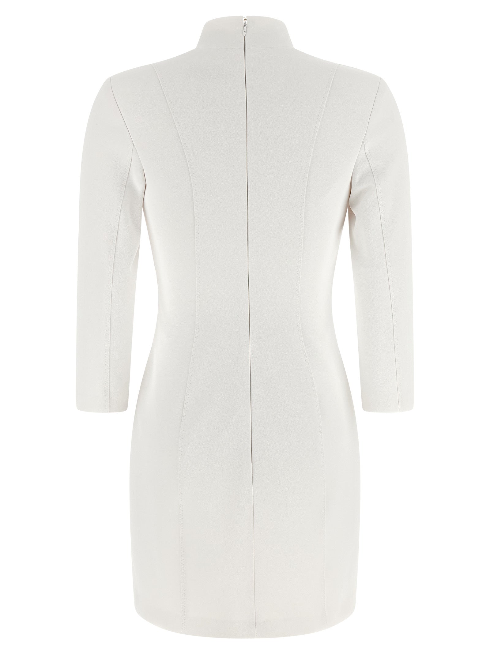 Elisabetta Franchi Logo Dress With Elastic Bands