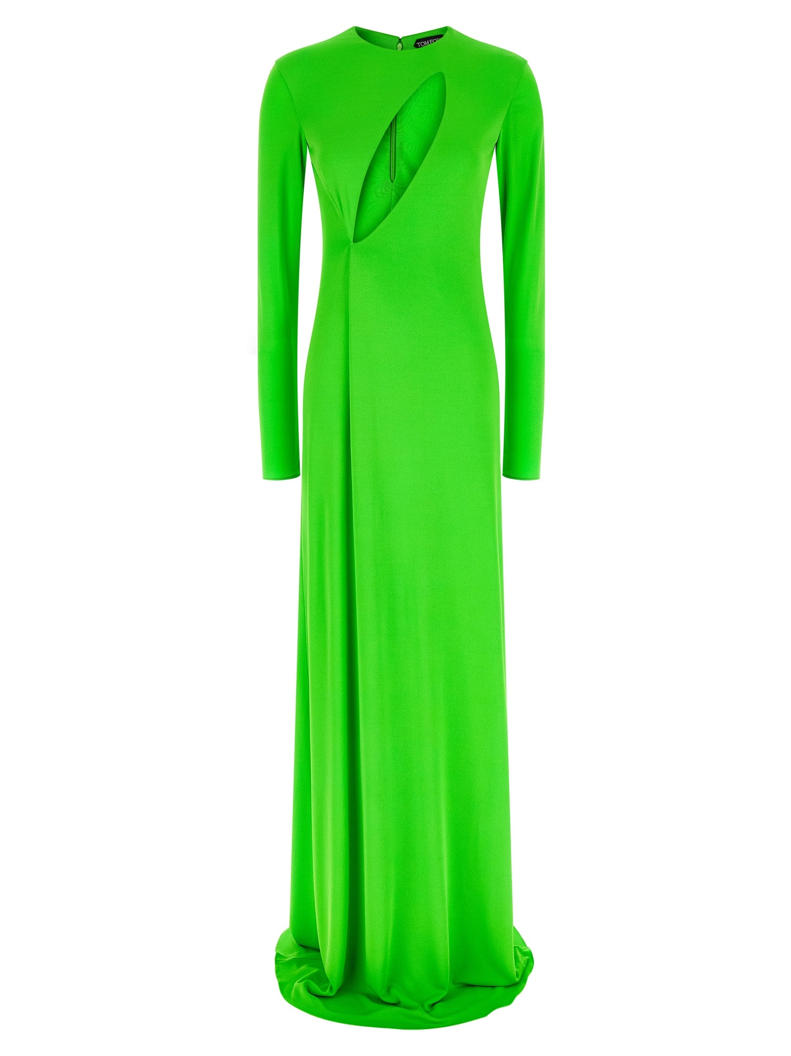 Tom Ford 'Long Sleeve Slash Front Evening' Dress