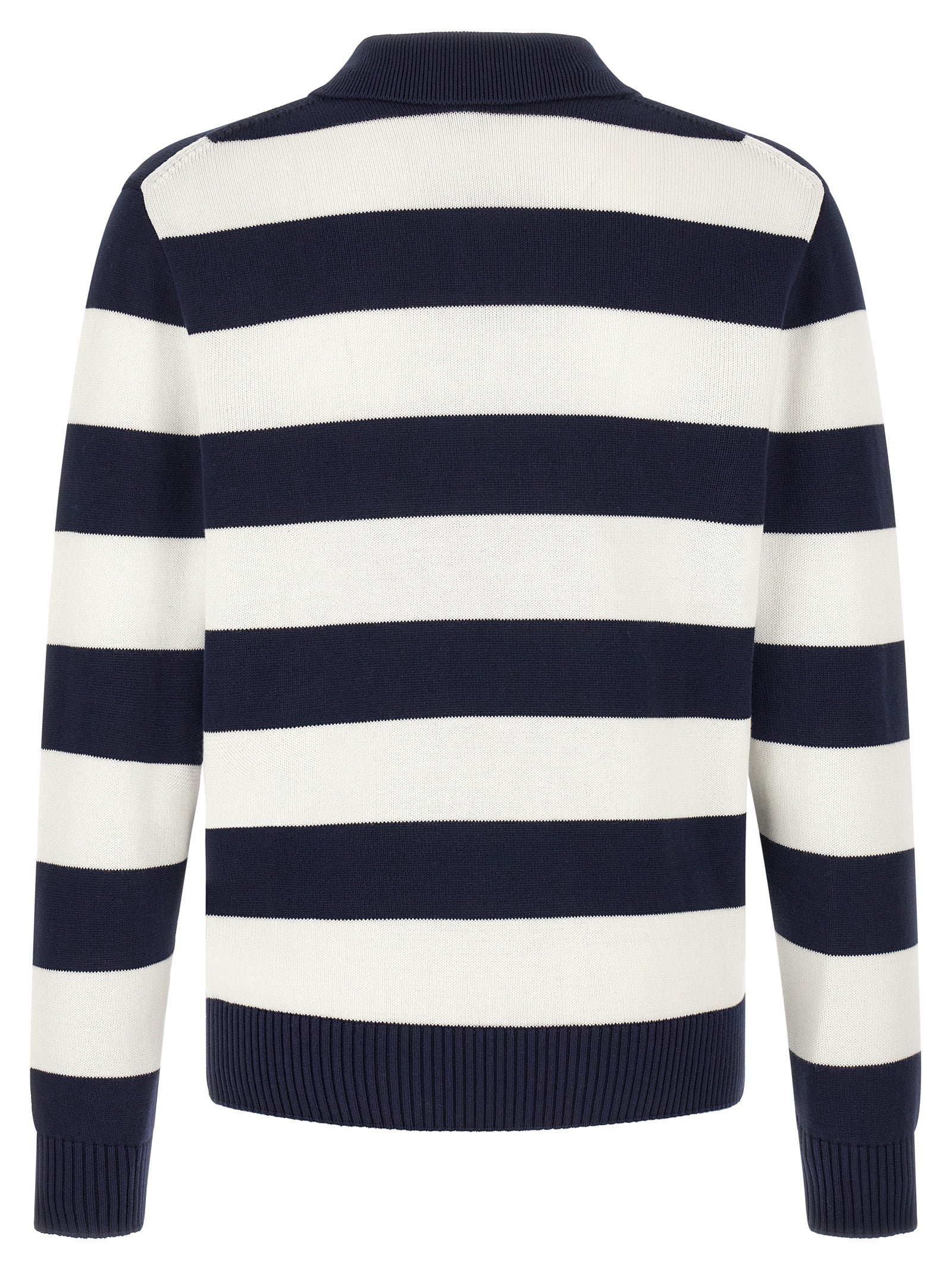 Lacoste Striped Pulover With Polo Collar