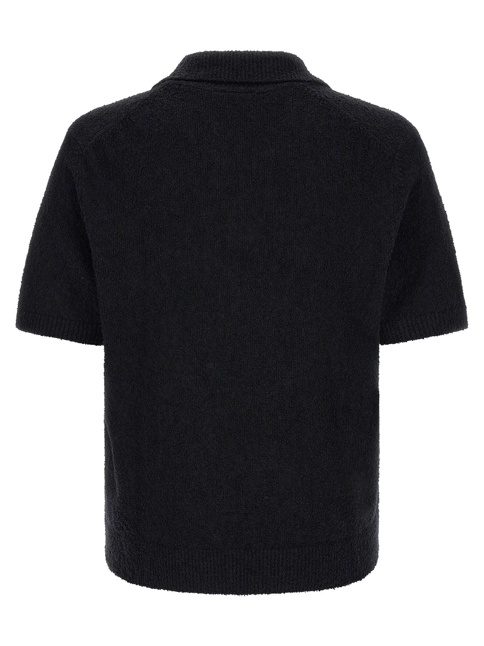 Lacoste Bouclé Knitted Polo Shirt