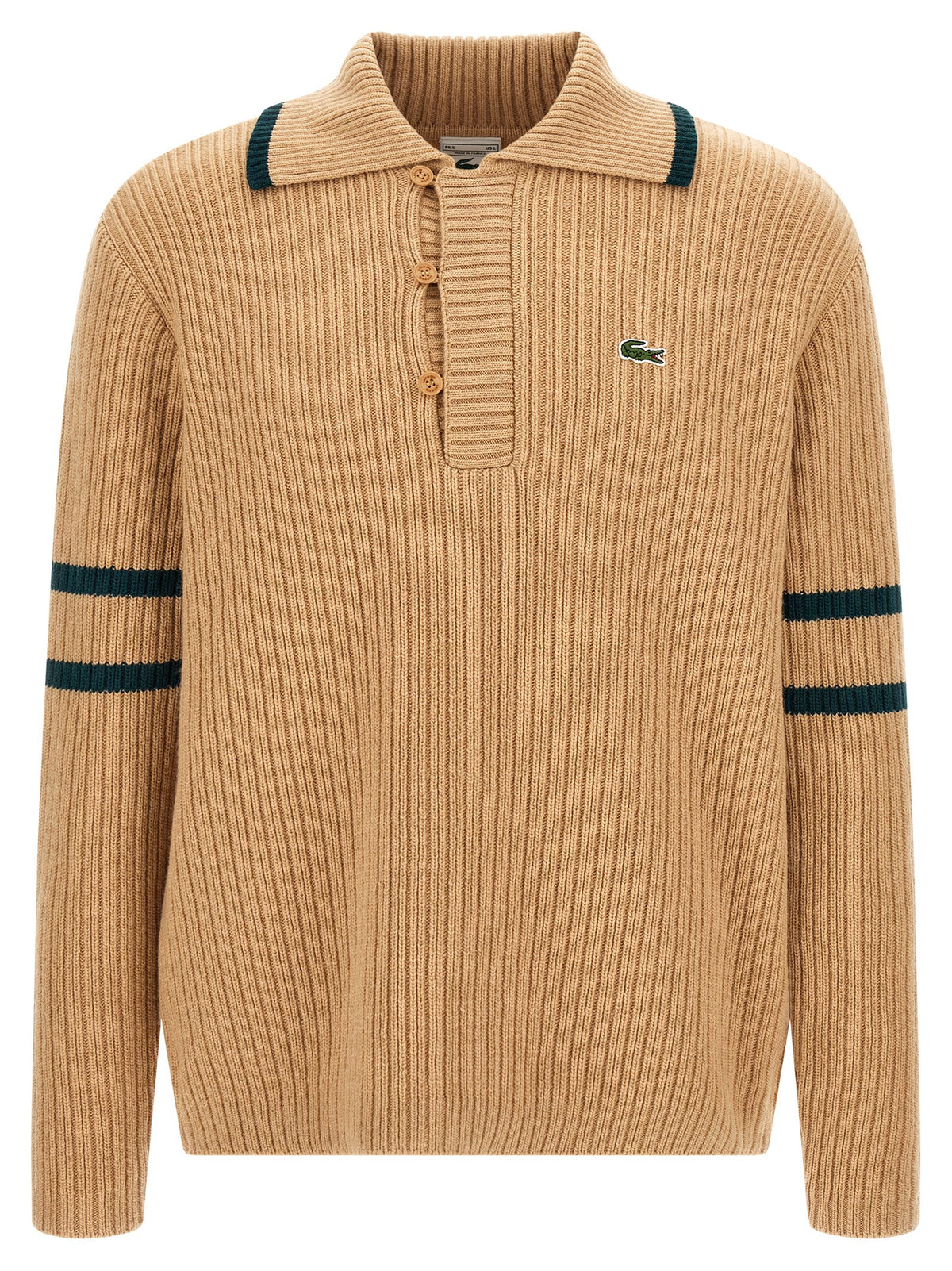 Lacoste Beige 'Archive Edition' Sweater