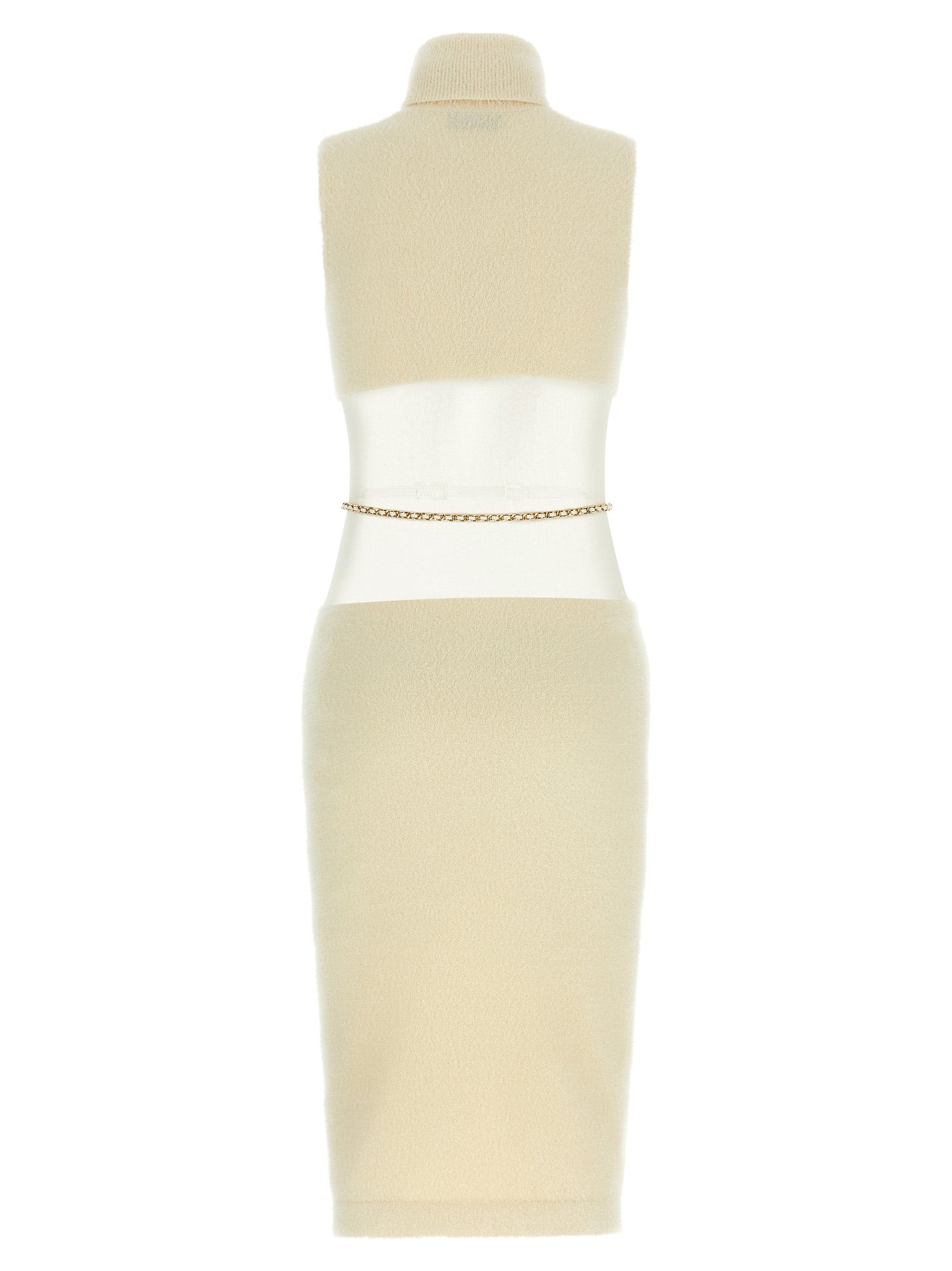 Elisabetta Franchi Gauze Insert Dress
