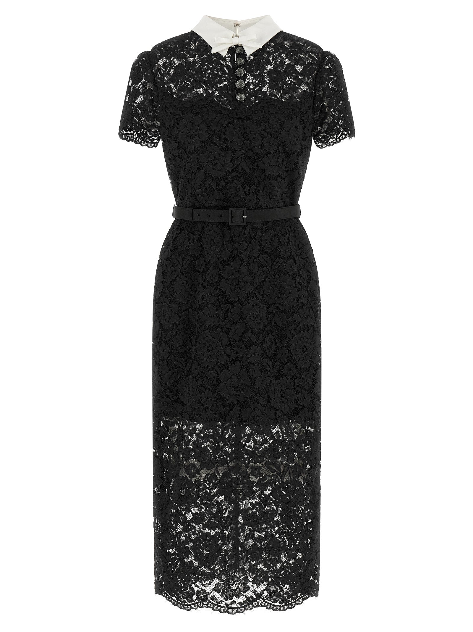 Self Portrait Lace Dress With Collar