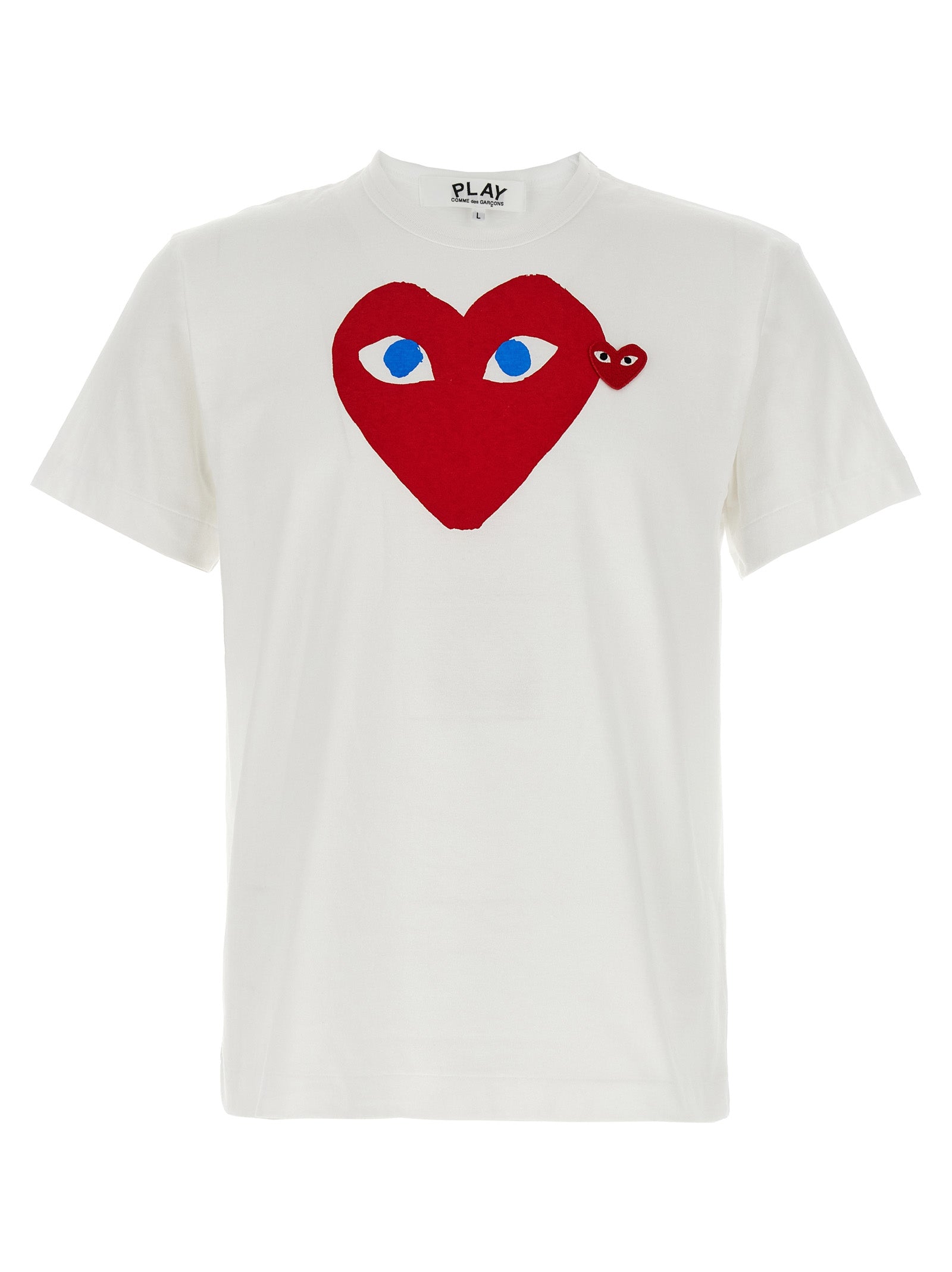 Comme Des Garçons Play Printed T-Shirt And Logo Patch