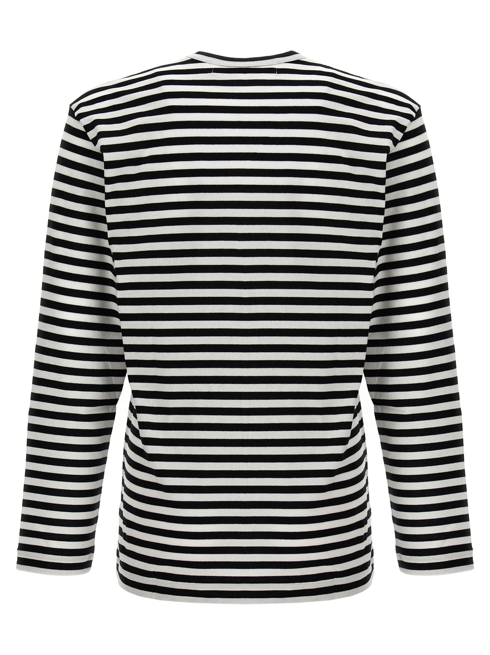 Comme Des Garçons Play Logo Patch Stripes T-Shirt