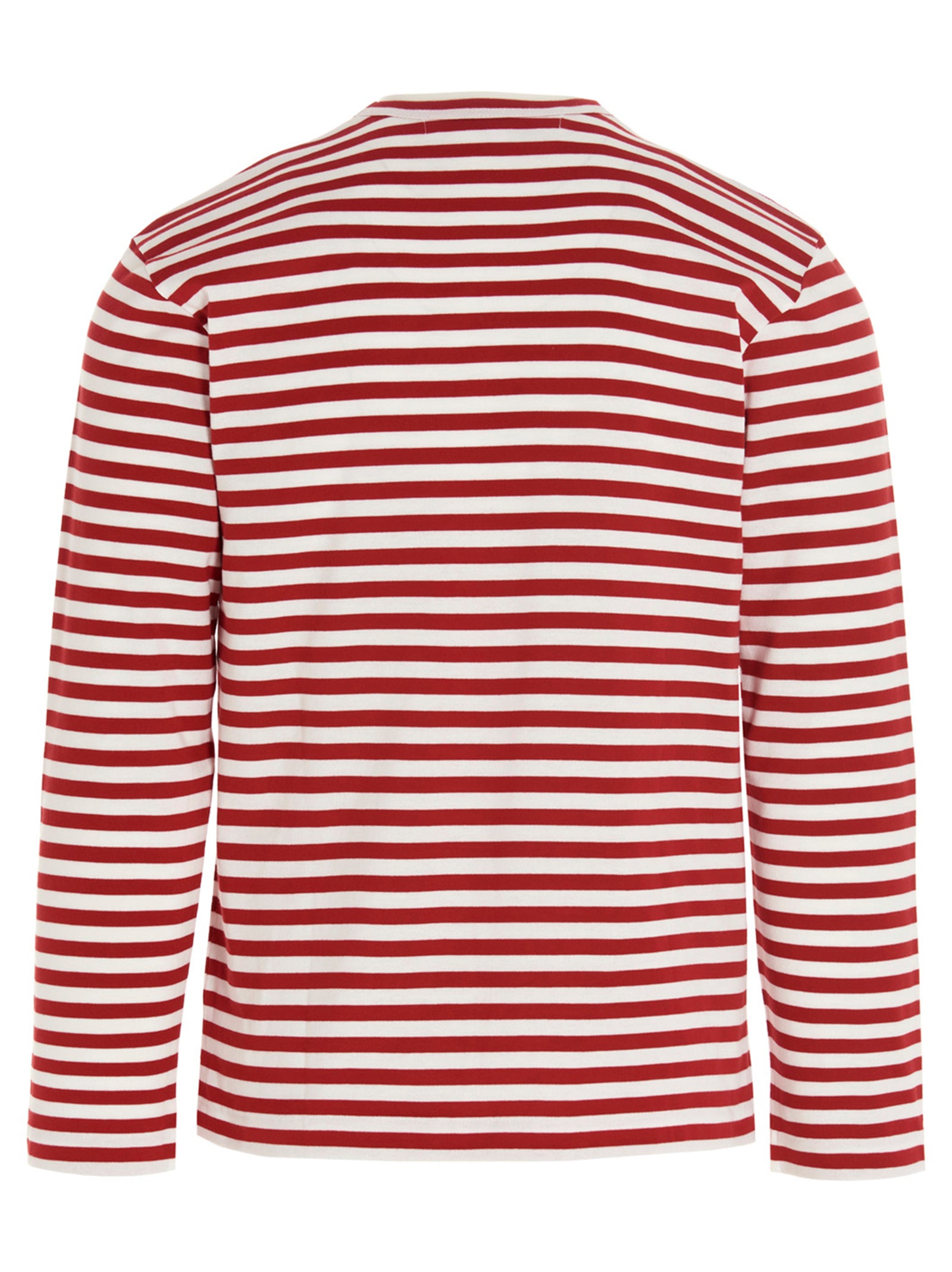 Comme Des Garçons Play Logo Patch Stripes T-Shirt