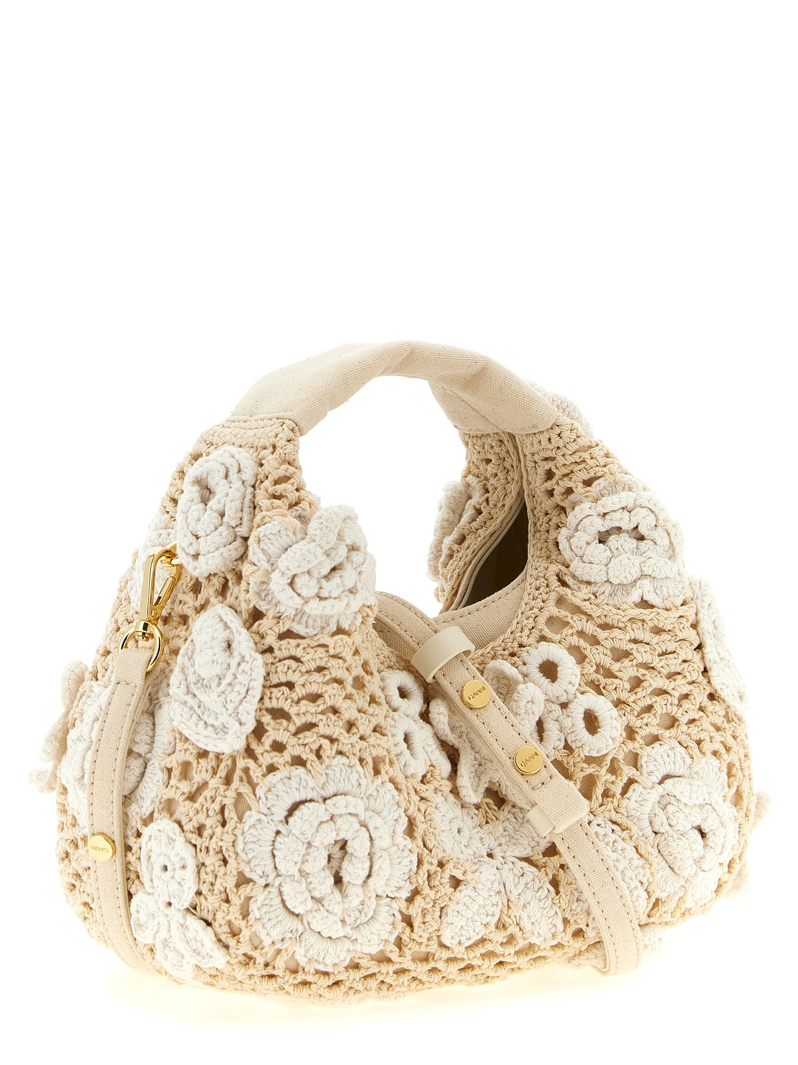 Ganni 'Mini Hobo Crochet' Handbag