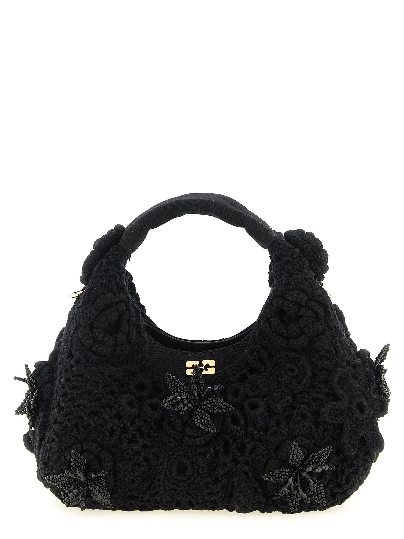 Ganni 'Mini Hobo Crochet' Handbag