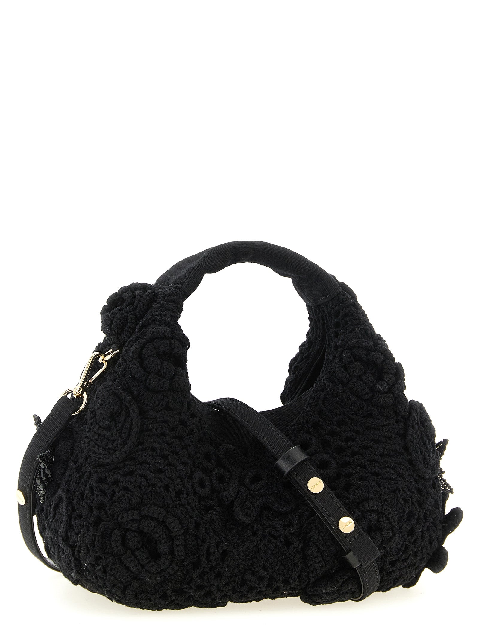 Ganni 'Mini Hobo Crochet' Handbag