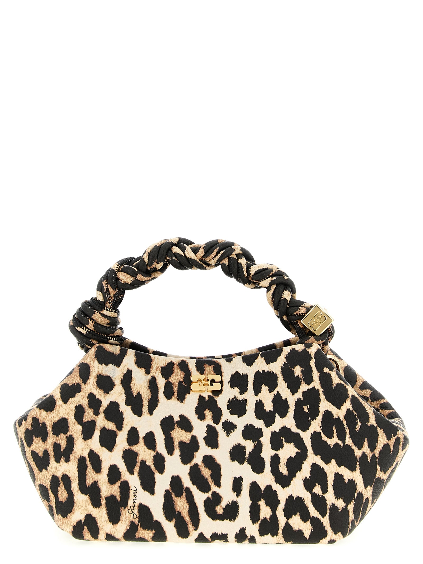 Ganni 'Small Bou Bag Leopard' Handbag