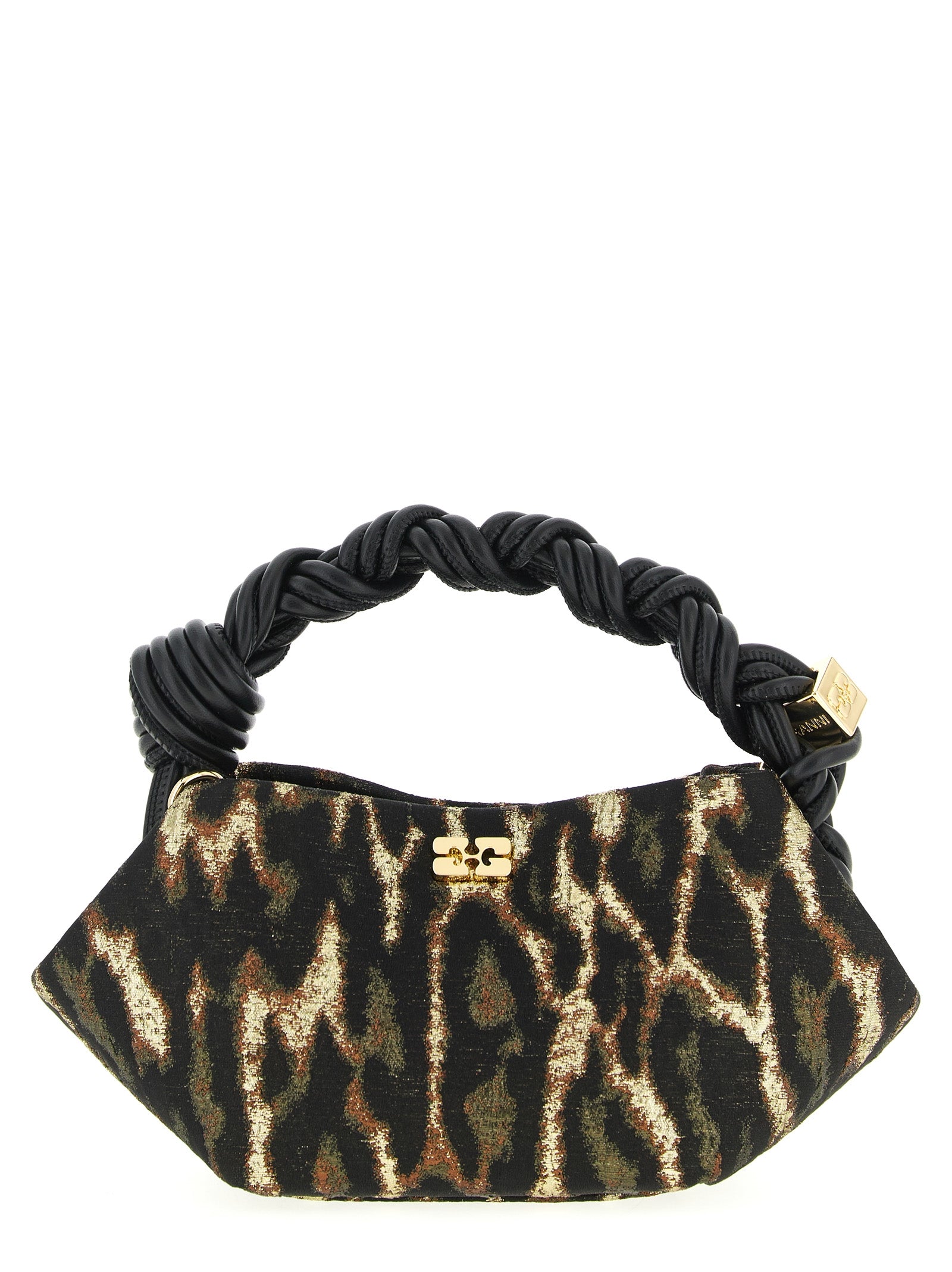 Ganni 'Metallic Cloque Bou' Handbag