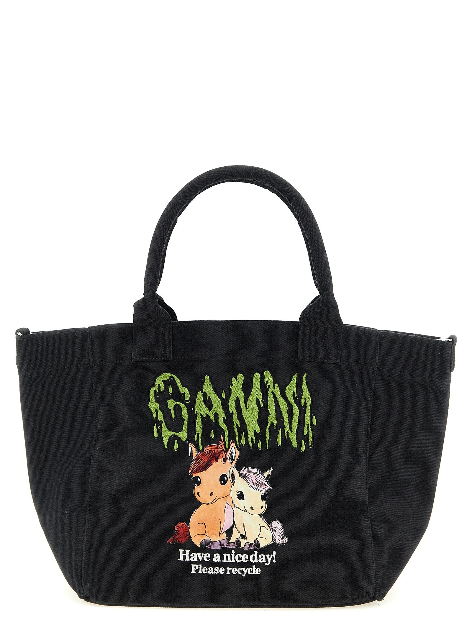 Ganni Small 'Pony' Shopping Bag