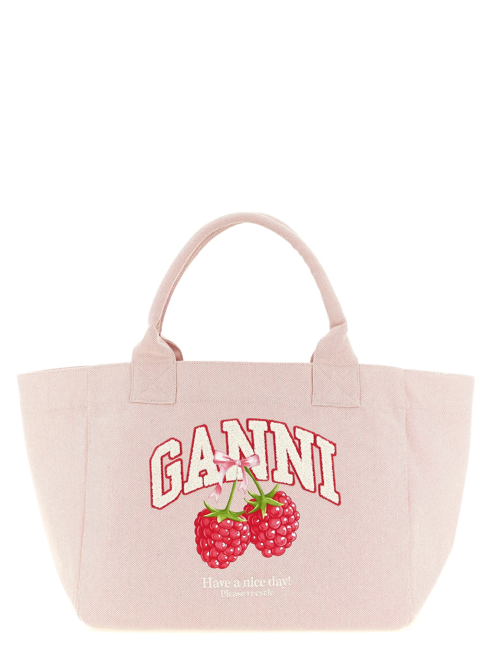 Ganni Medium 'Raspberry' Shopping Bag