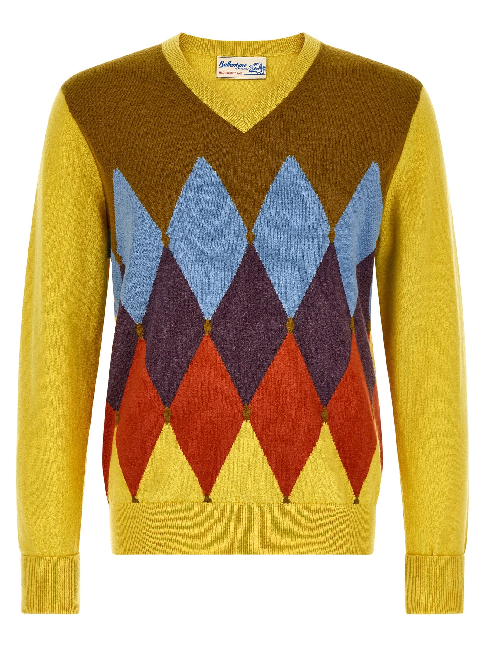Ballantyne 'Classic Diamond' Intarsia Sweater