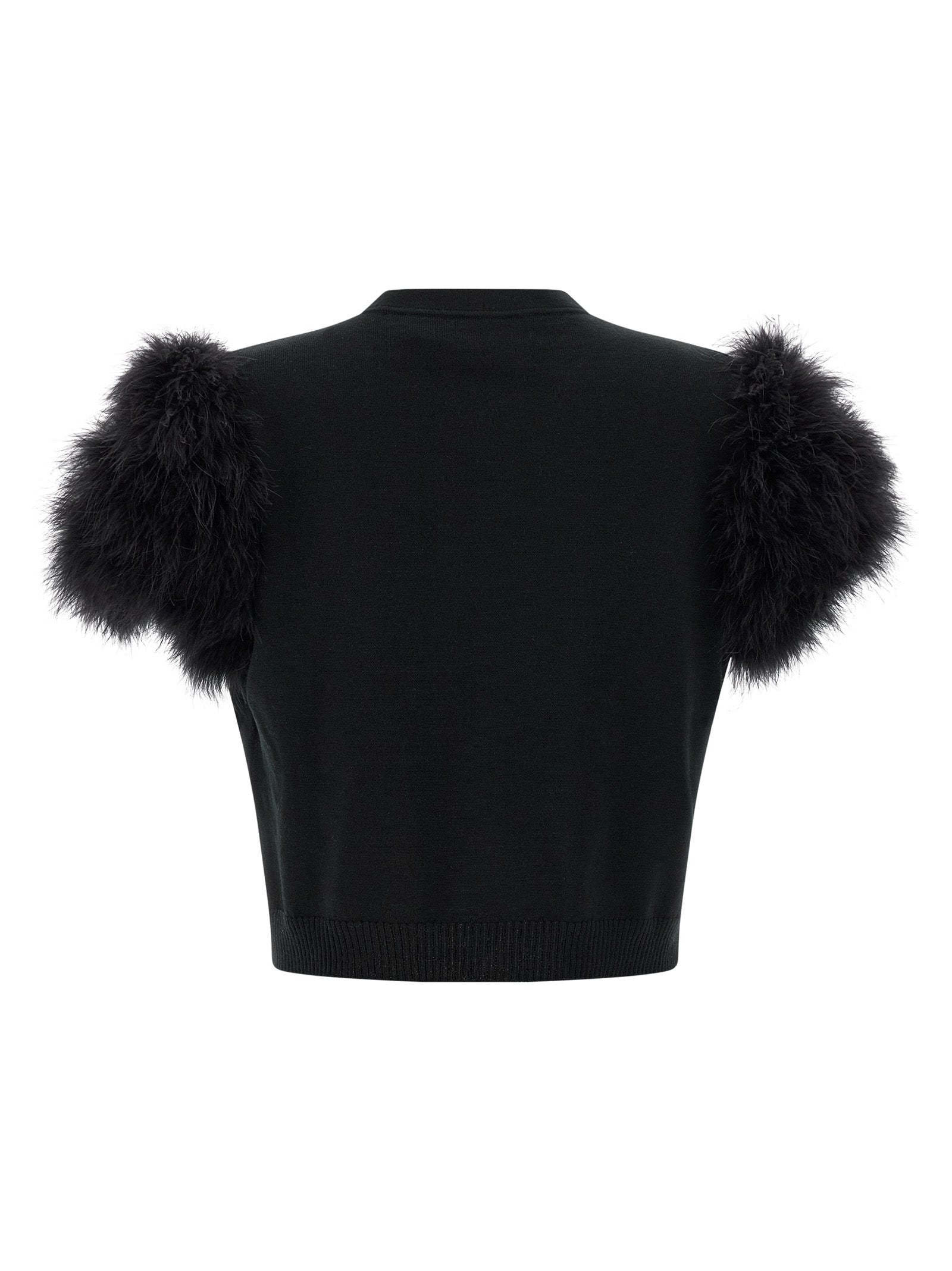 Valentino Garavani Valentino Garavani Feathered Knit Cardigan