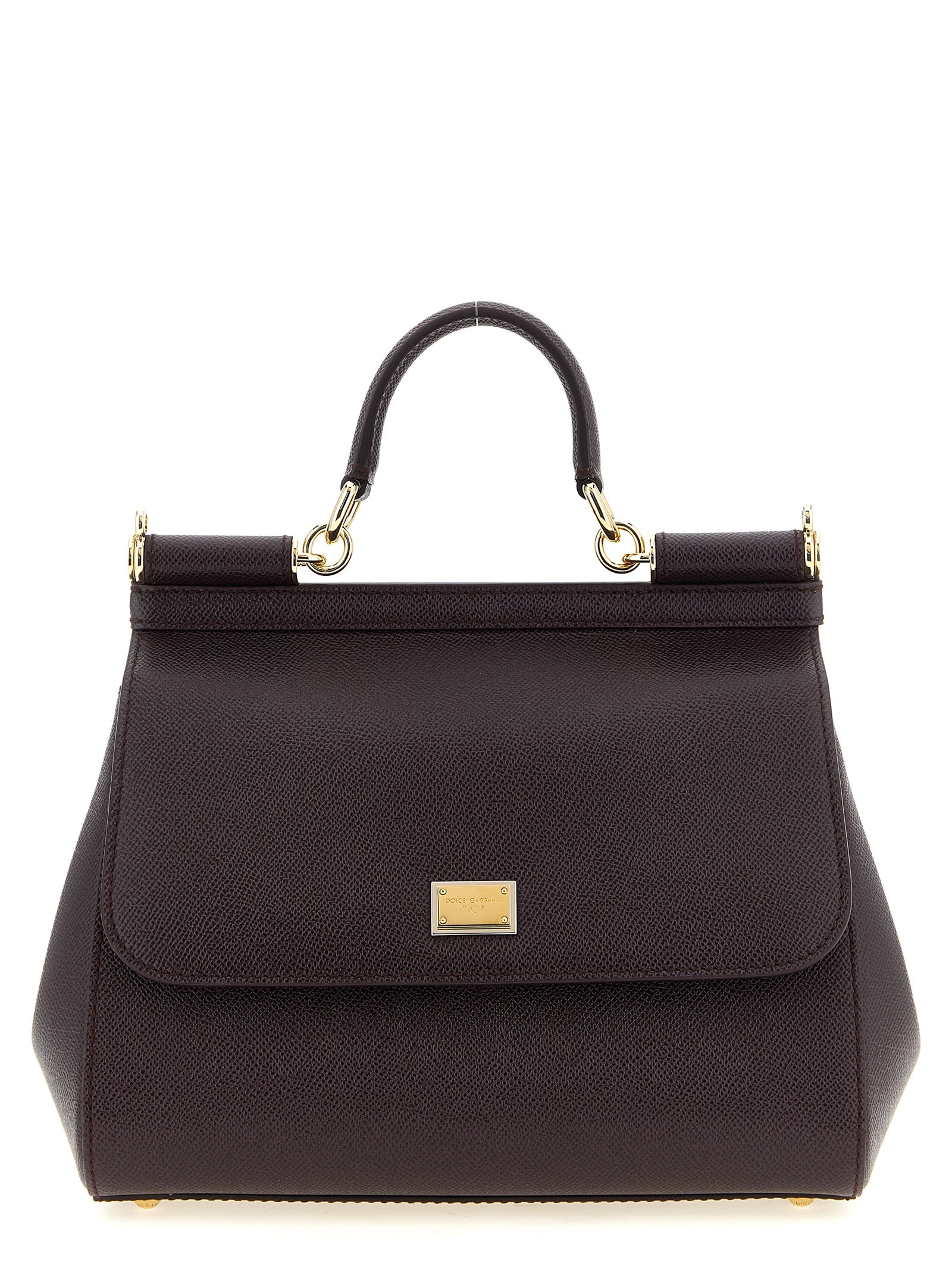 Dolce & Gabbana 'Sicily Grande' Dauphine Leather Handbag