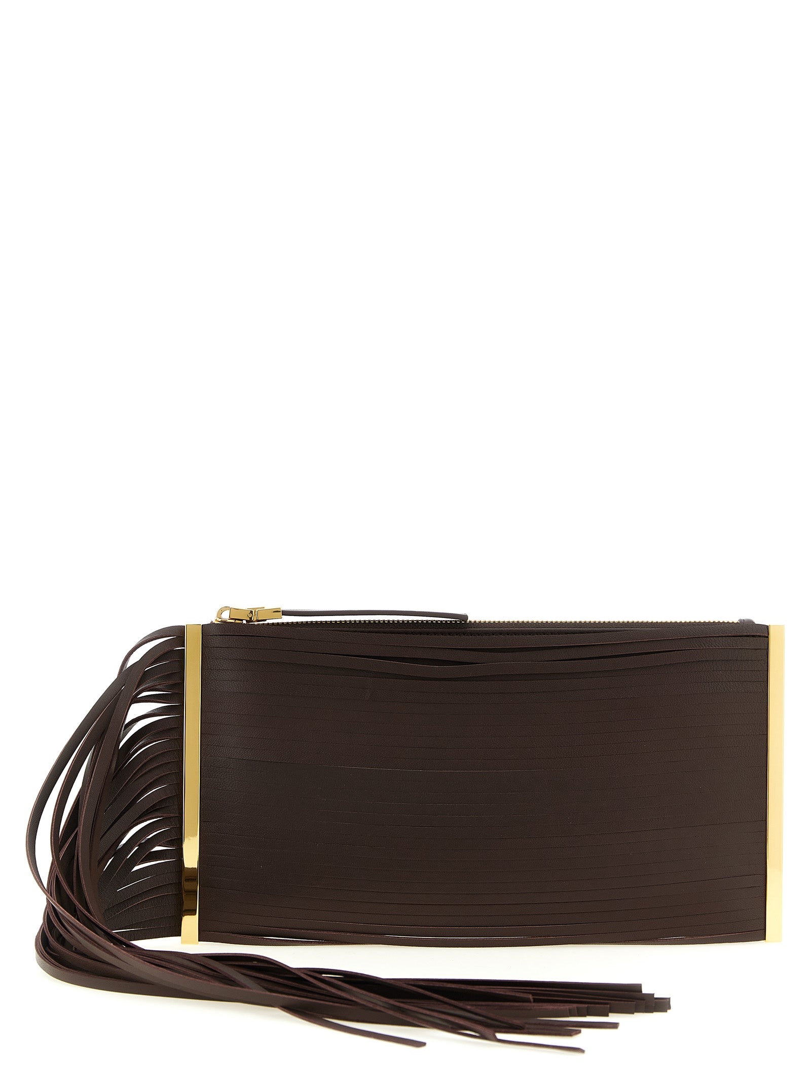 Elisabetta Franchi Fringed Clutch