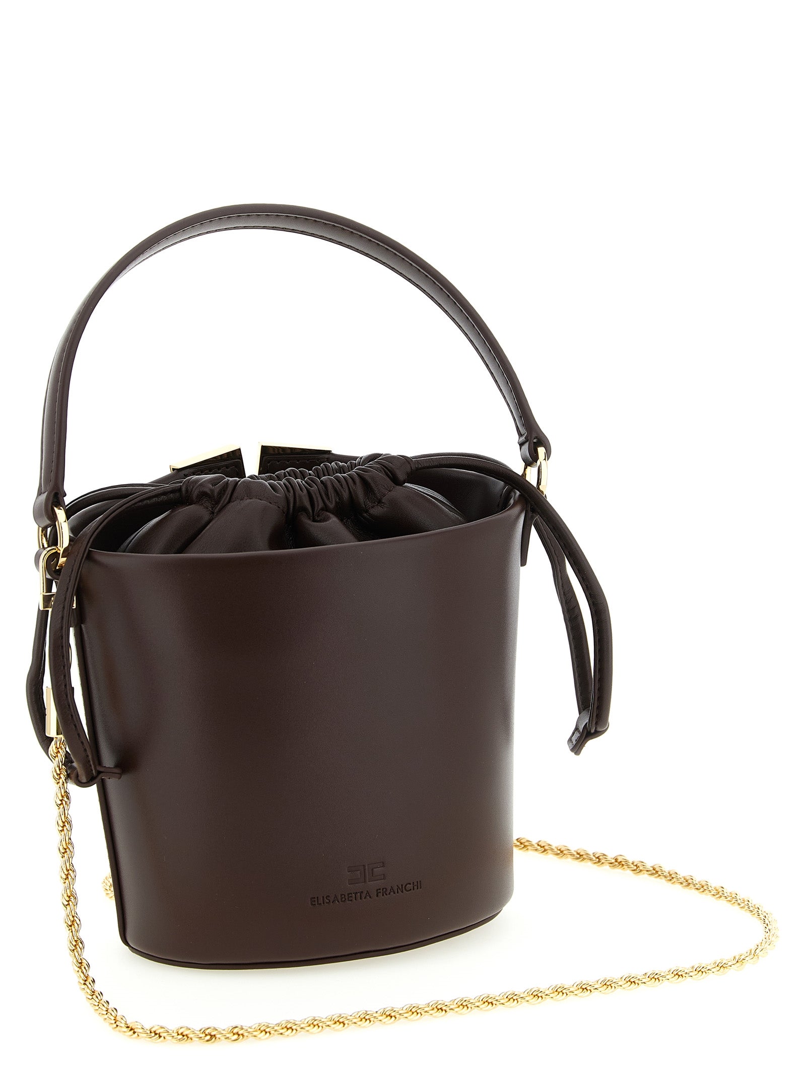 Elisabetta Franchi Logo Bucket Bag