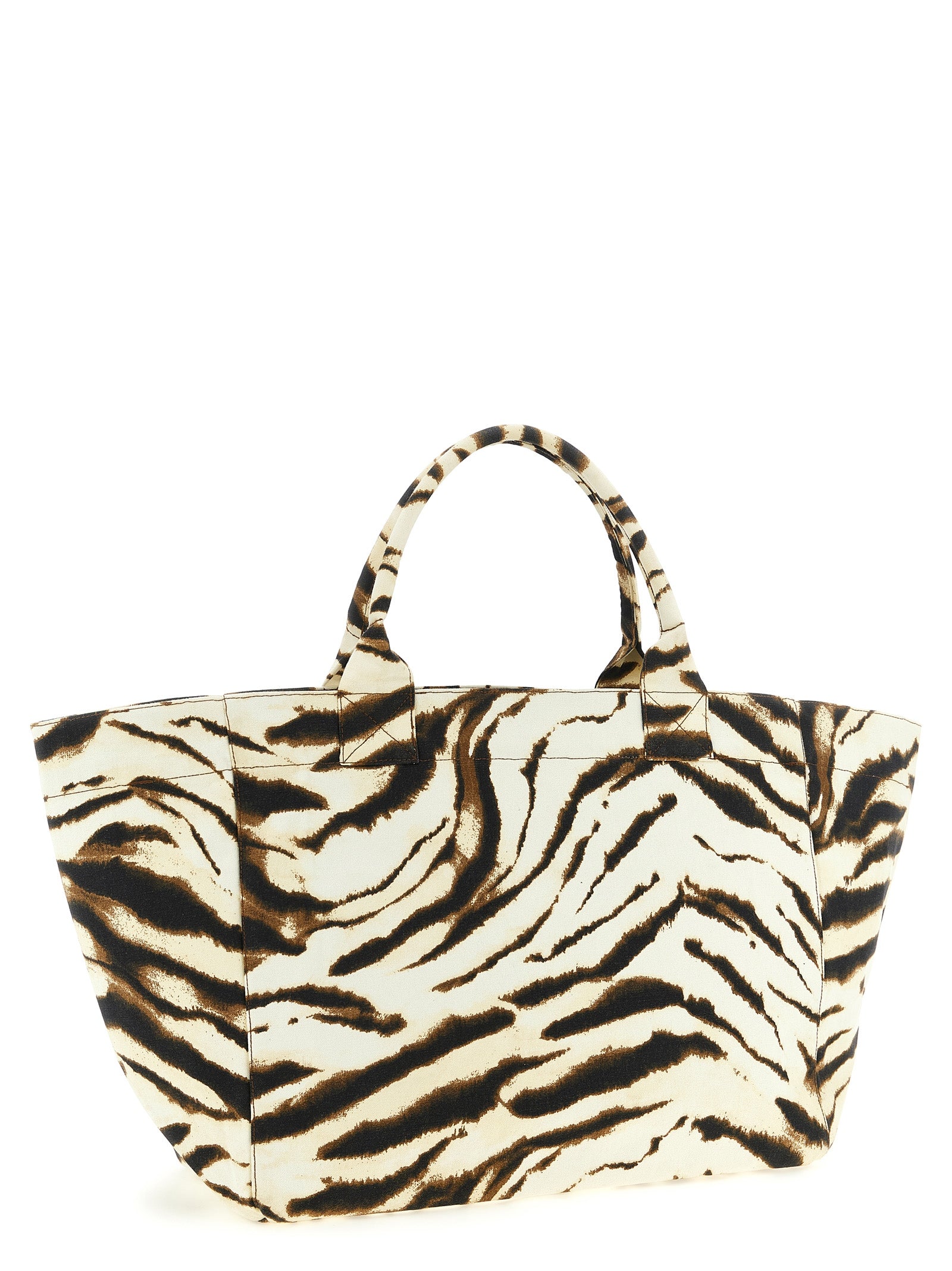 Ganni 'Xxl Zebra' Shopping Bag