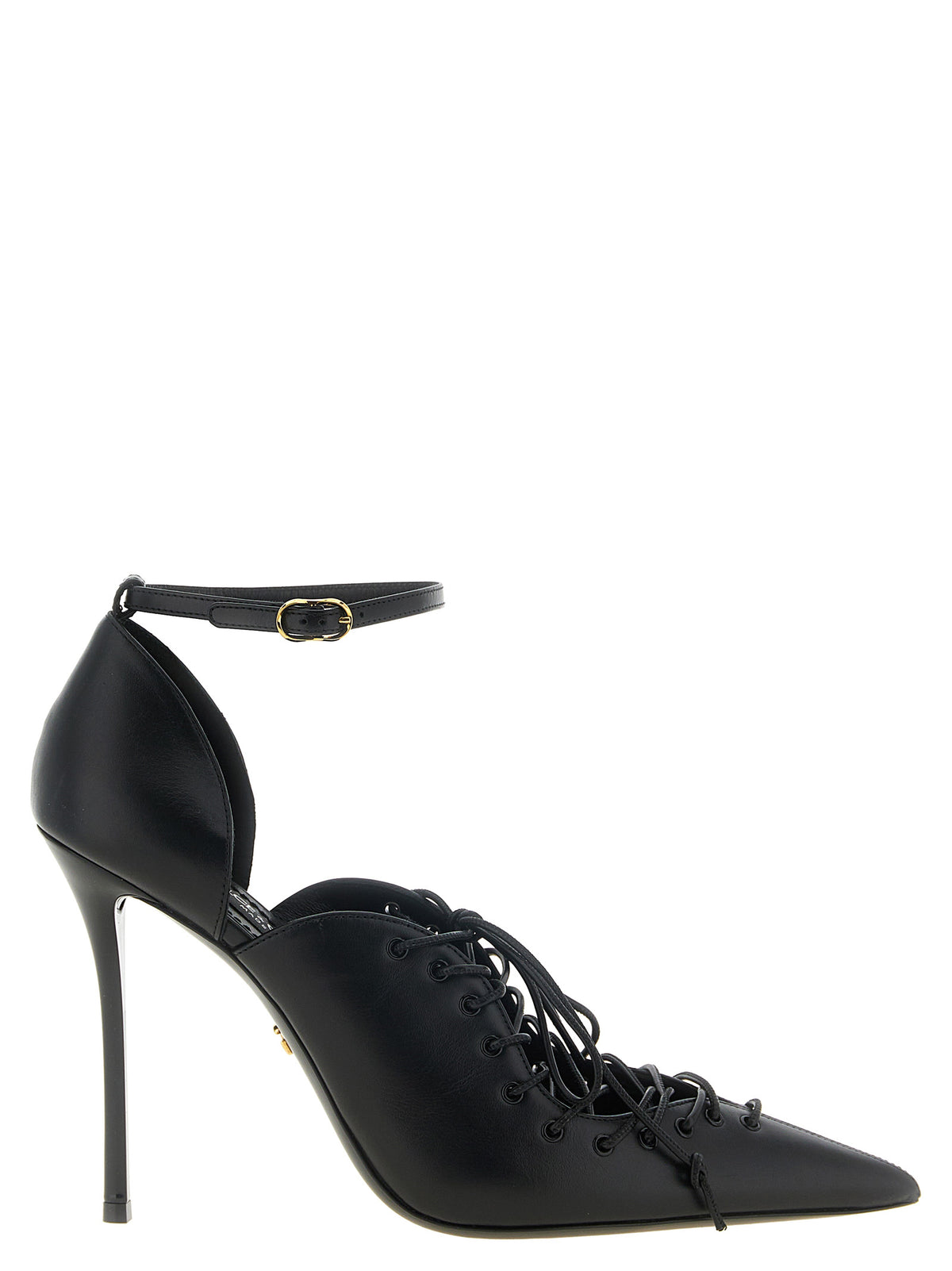 Dolce&Gabbana Leather Pumps With Lace-Up