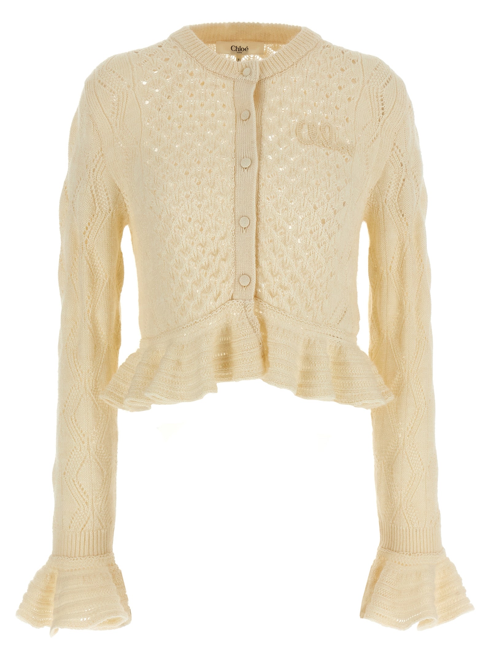 Chloé Pointelle Cardigan
