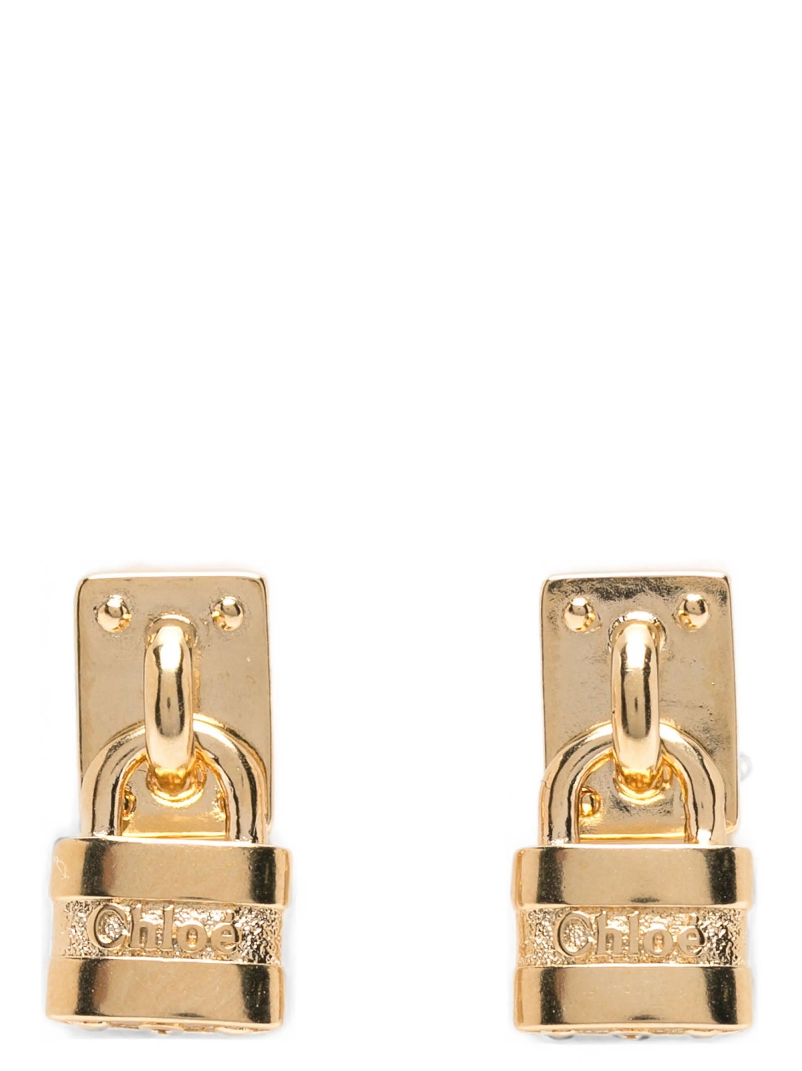 Chloé 'Paddington' Mini Padlock Earrings