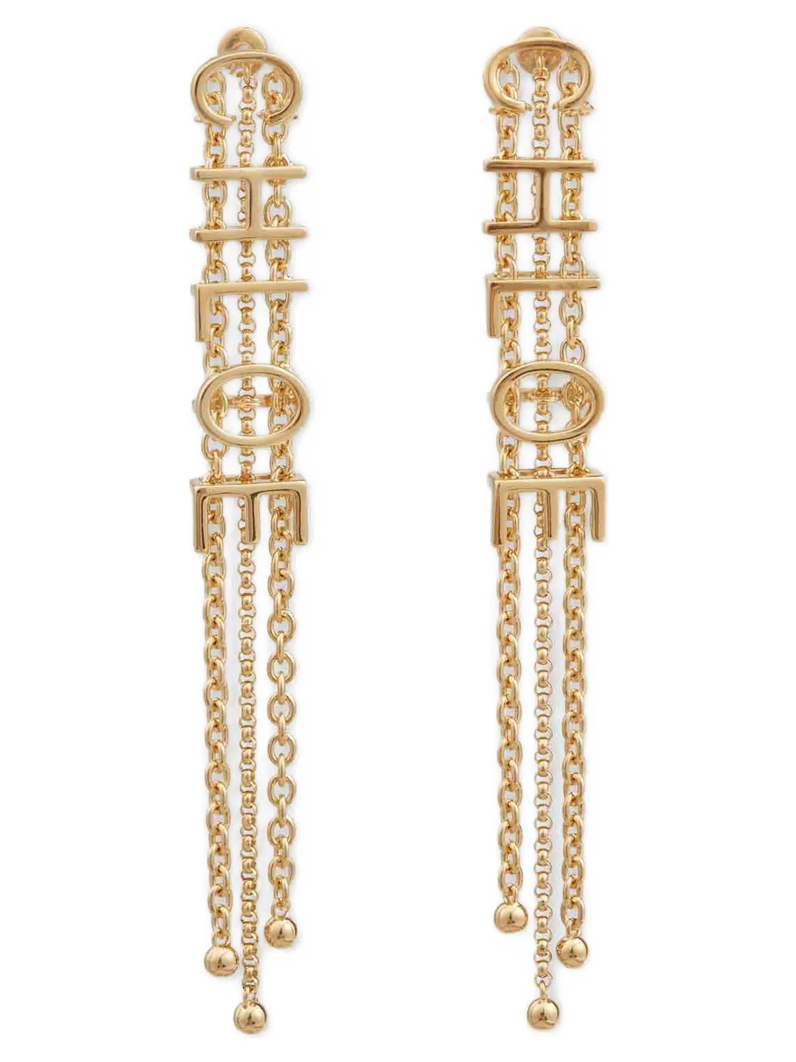 Chloé 'Lettering' Pendant Earrings