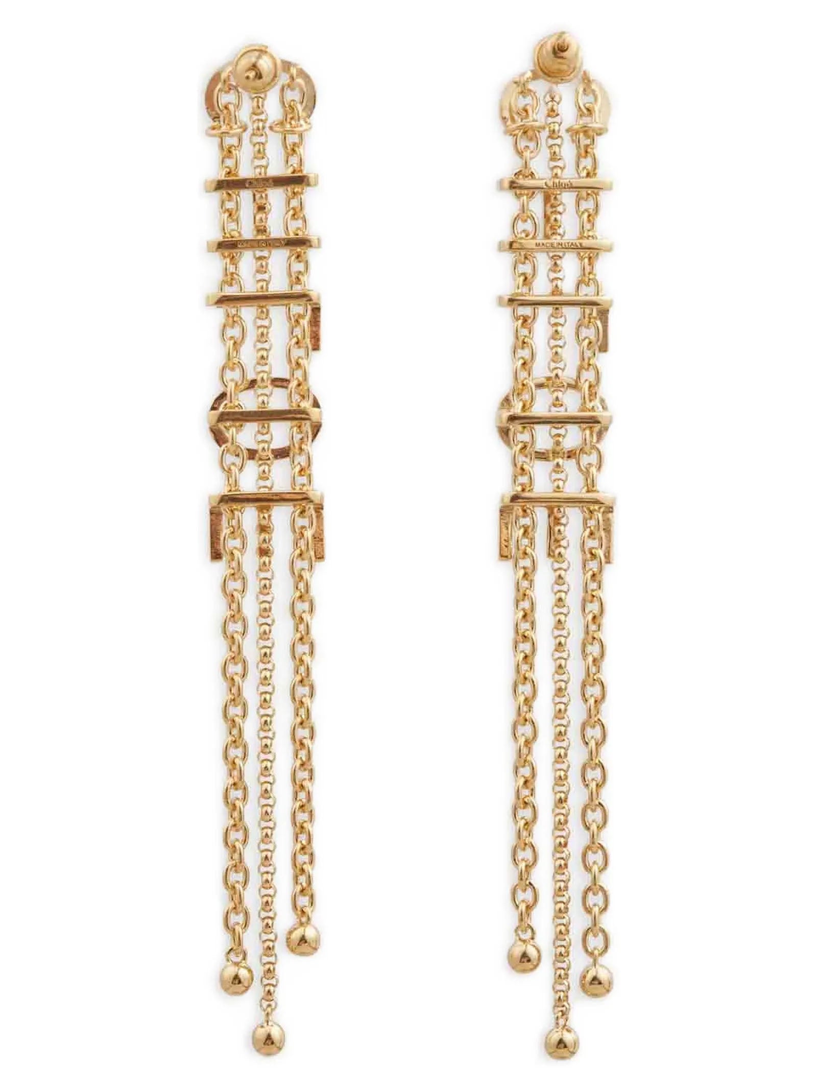 Chloé 'Lettering' Pendant Earrings