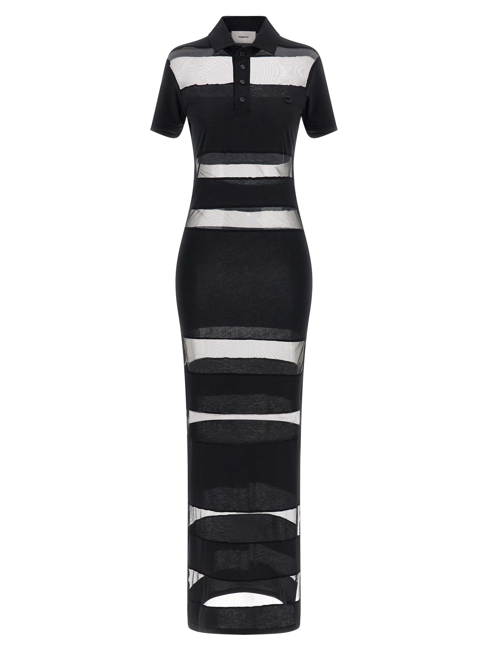 Coperni 'Striped Sheer Polo' Dress