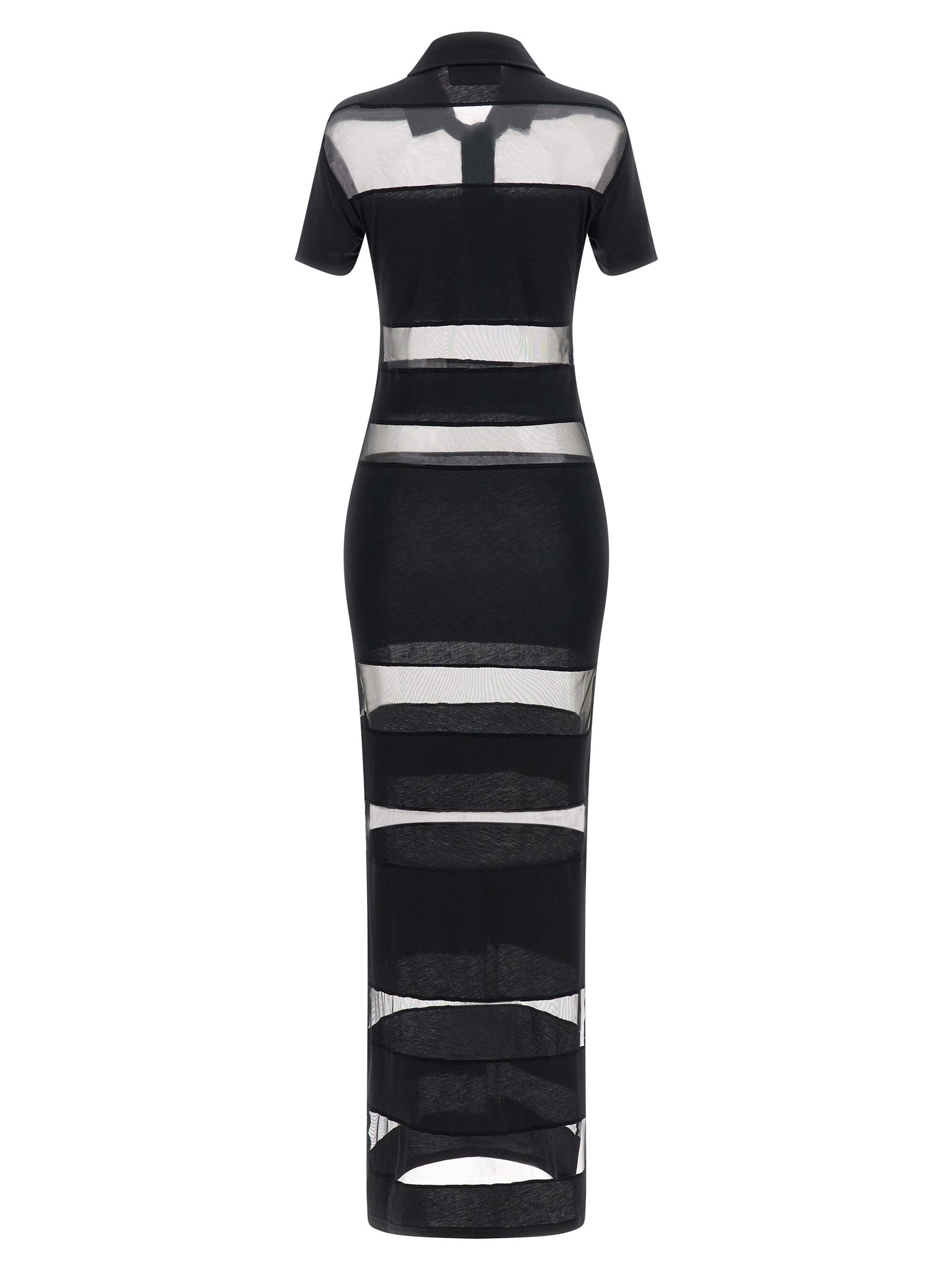 Coperni 'Striped Sheer Polo' Dress