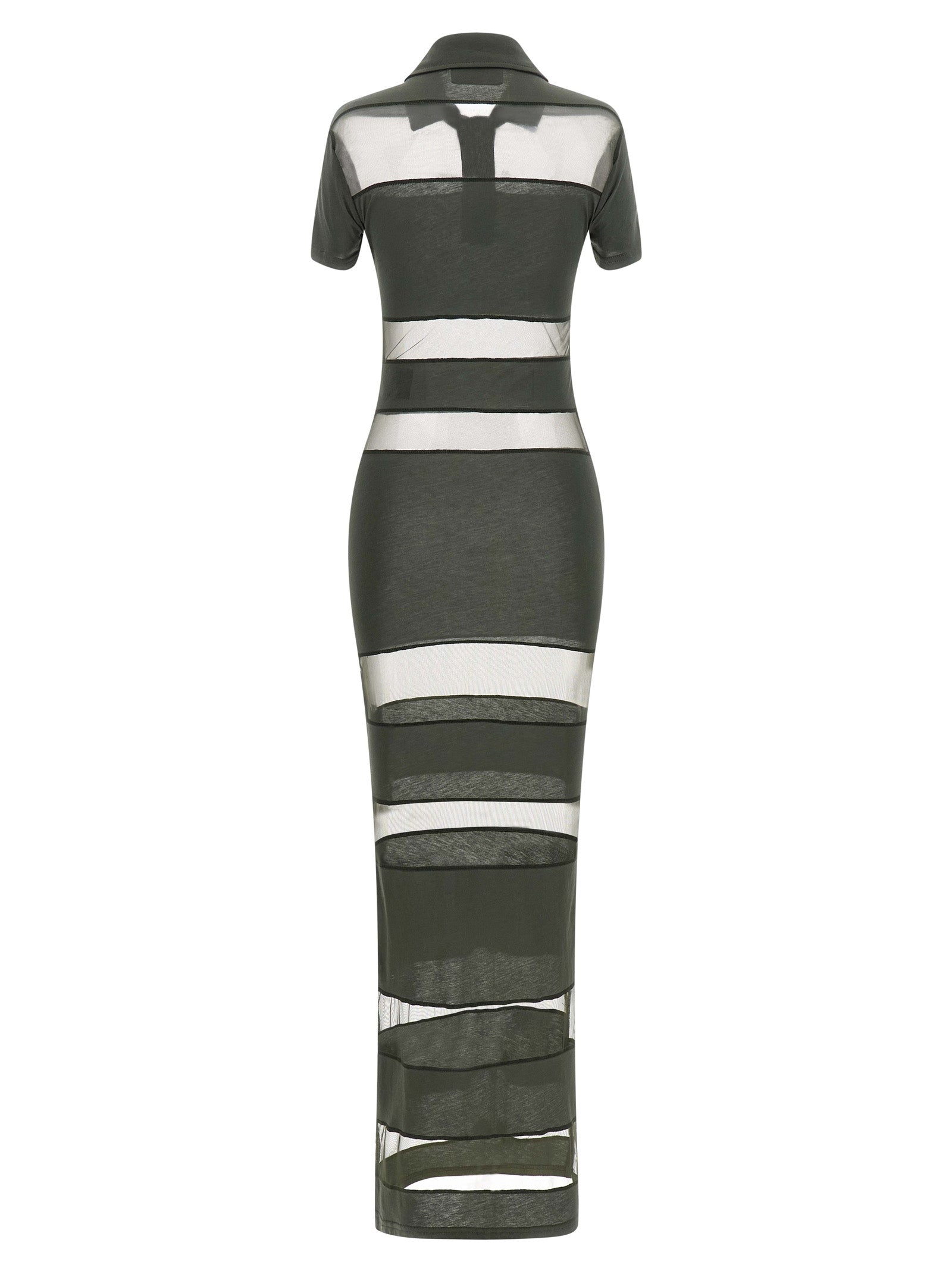 Coperni 'Striped Sheer Polo' Dress