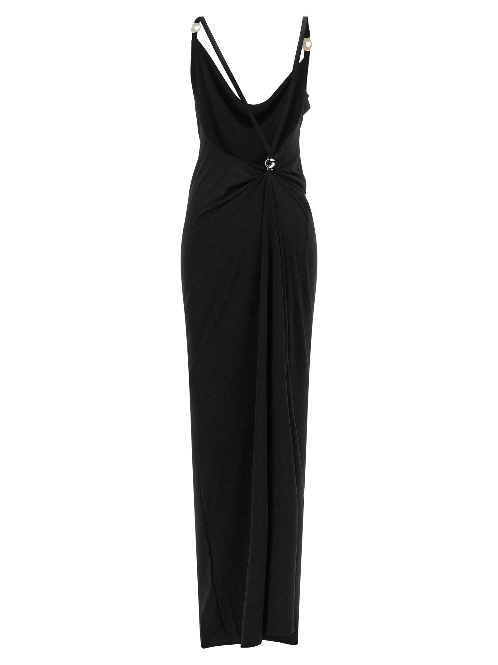 Coperni Metallic Logo Dress