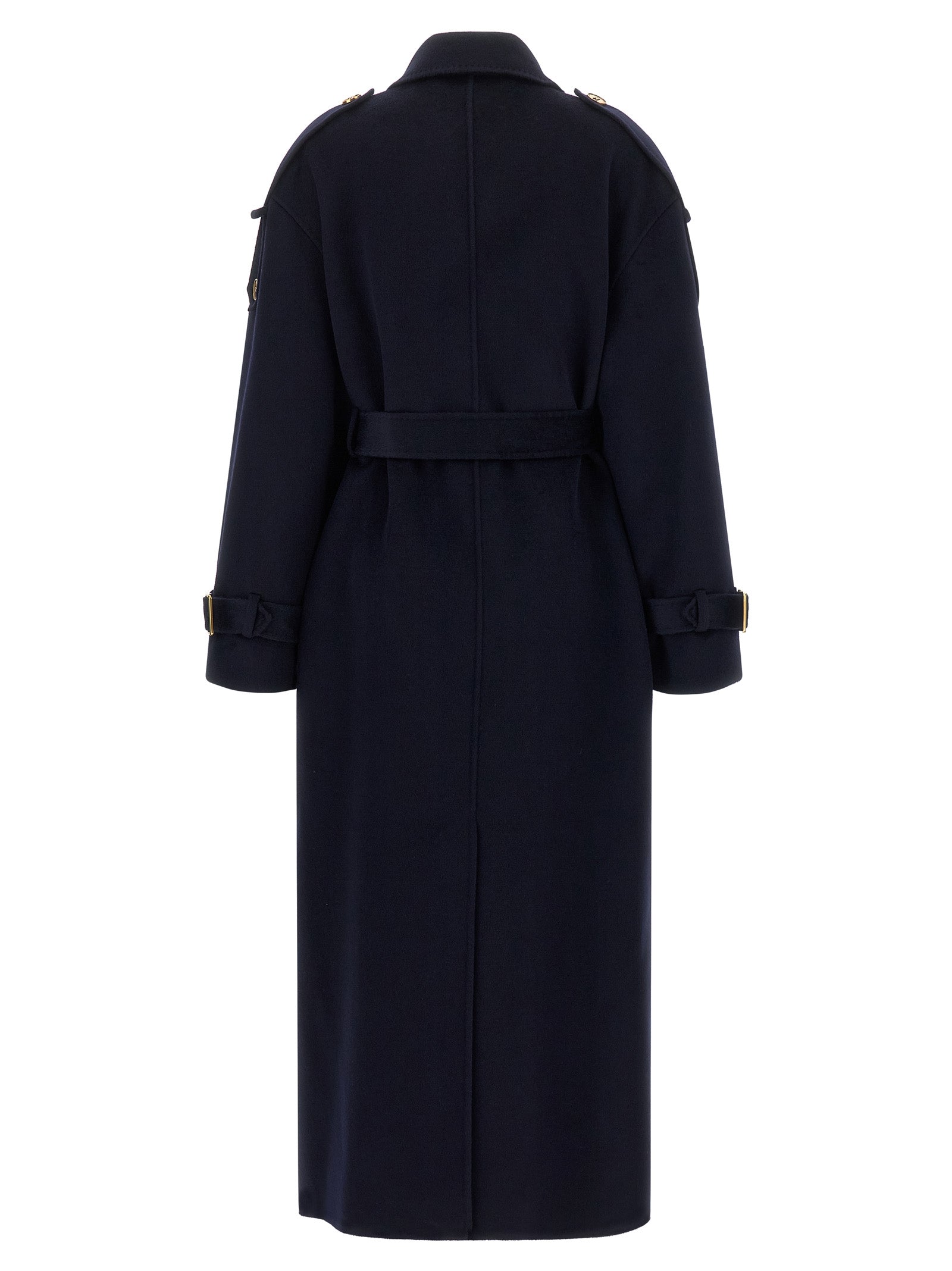 Elisabetta Franchi Double-Breasted Belted Coat