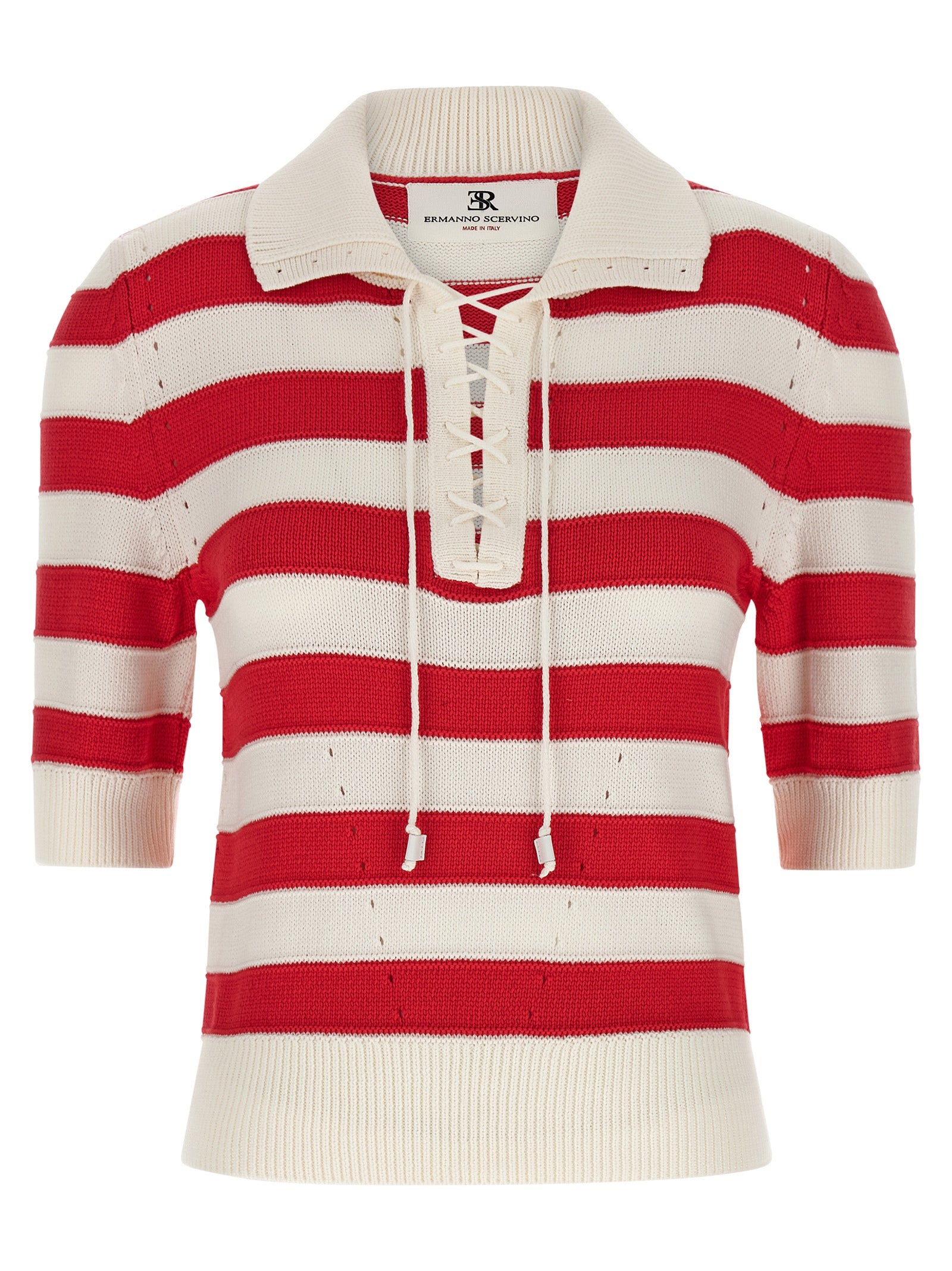 Ermanno Scervino Crochet Polo Shirt