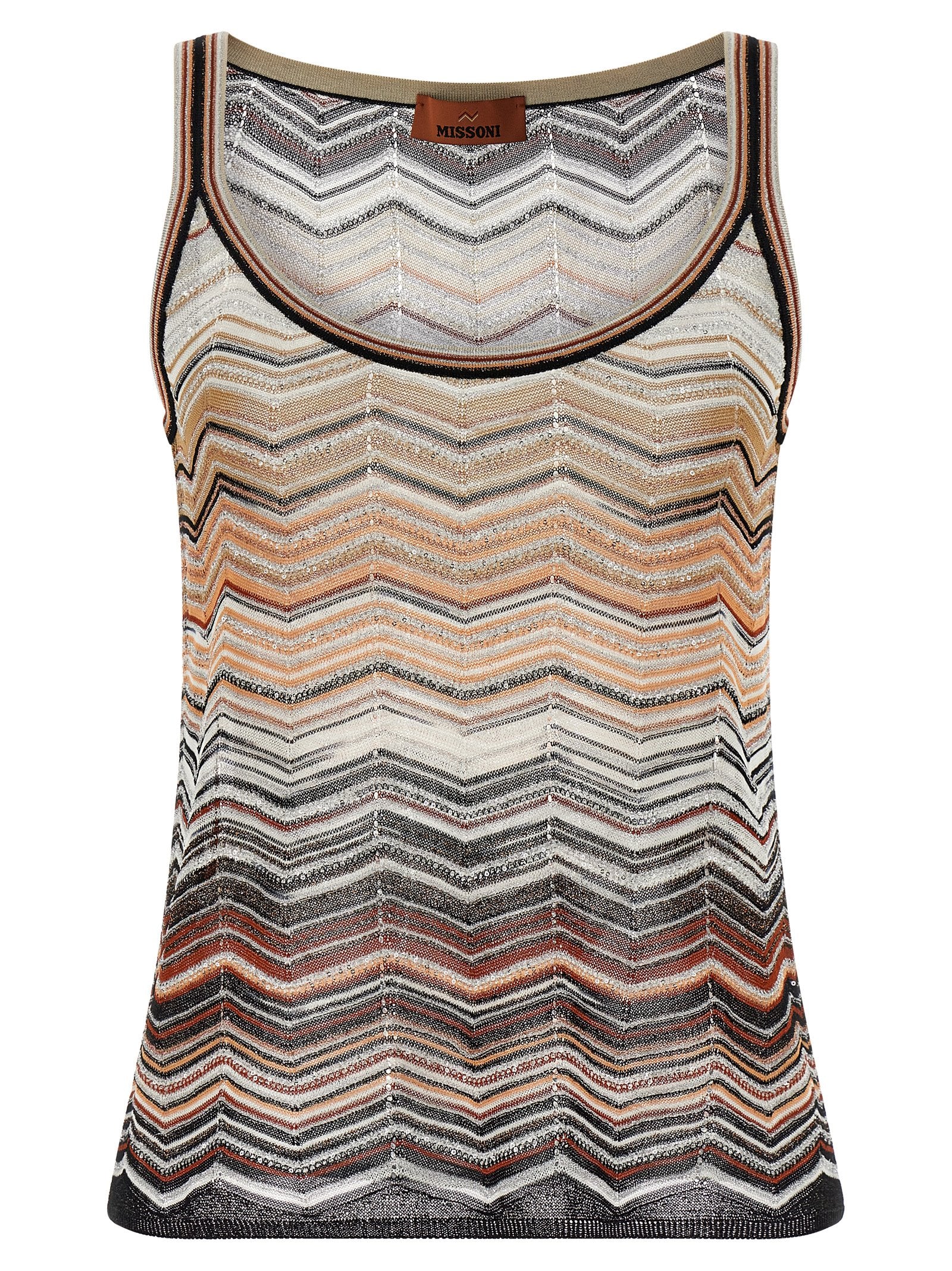 Missoni Tank Top Chevron Lamé