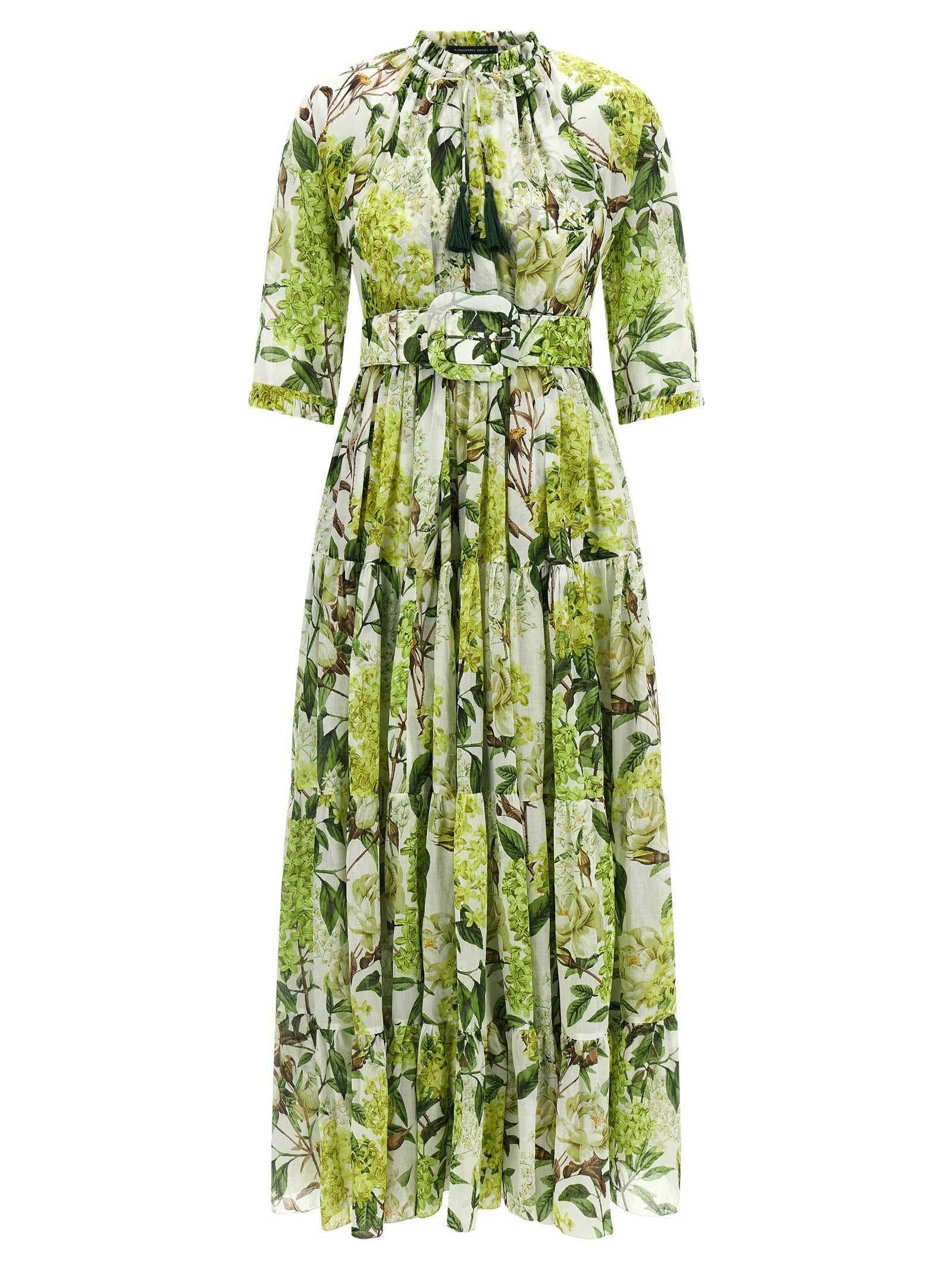 Samantha Sung 'Eden' Long Dress In Cotton Muslin With All Print