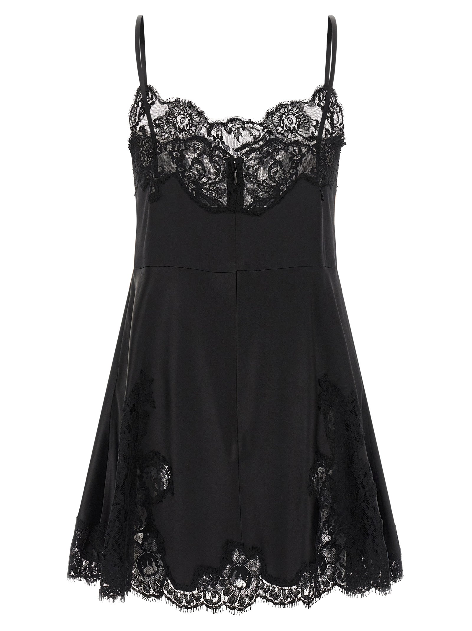 Dolce & Gabbana Satin And Lace Dress