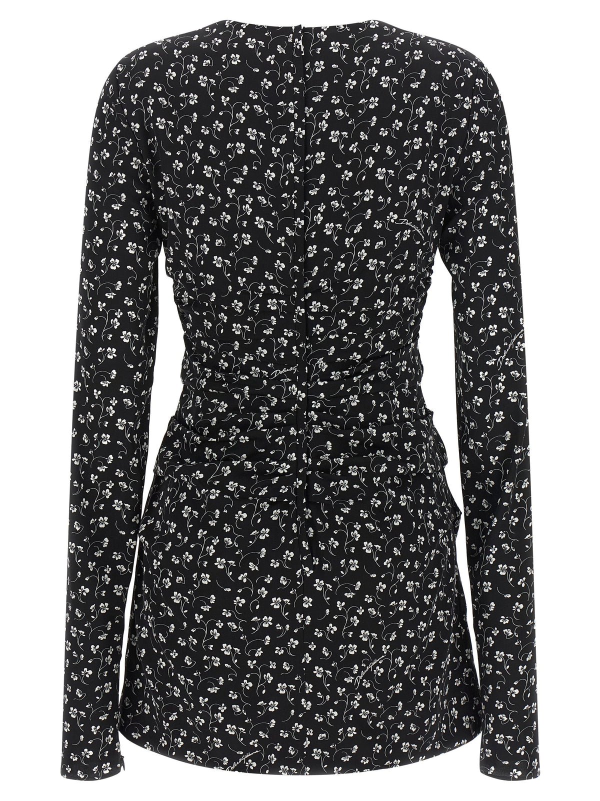 Dolce & Gabbana Black Flower Dress