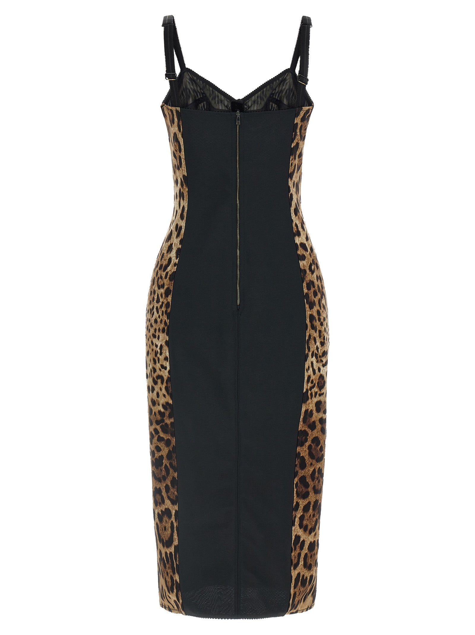 Dolce & Gabbana Animal-Print Corset Dress