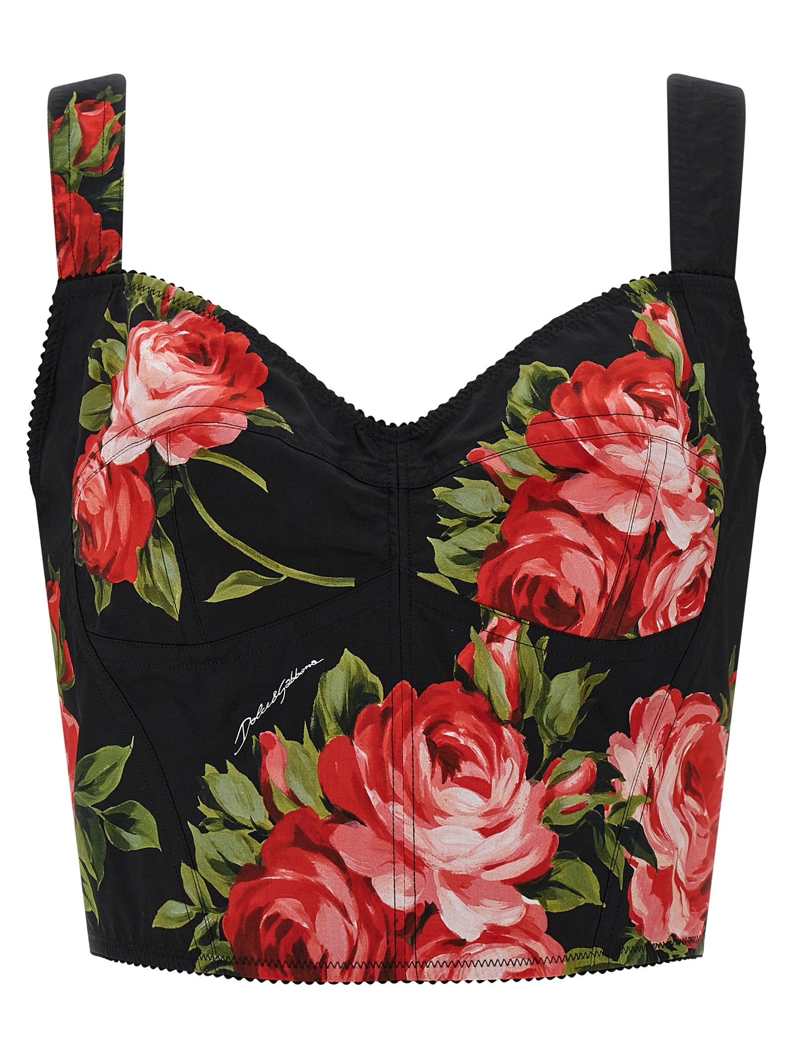 Dolce & Gabbana 'Bouquet Rose' Bustier Top