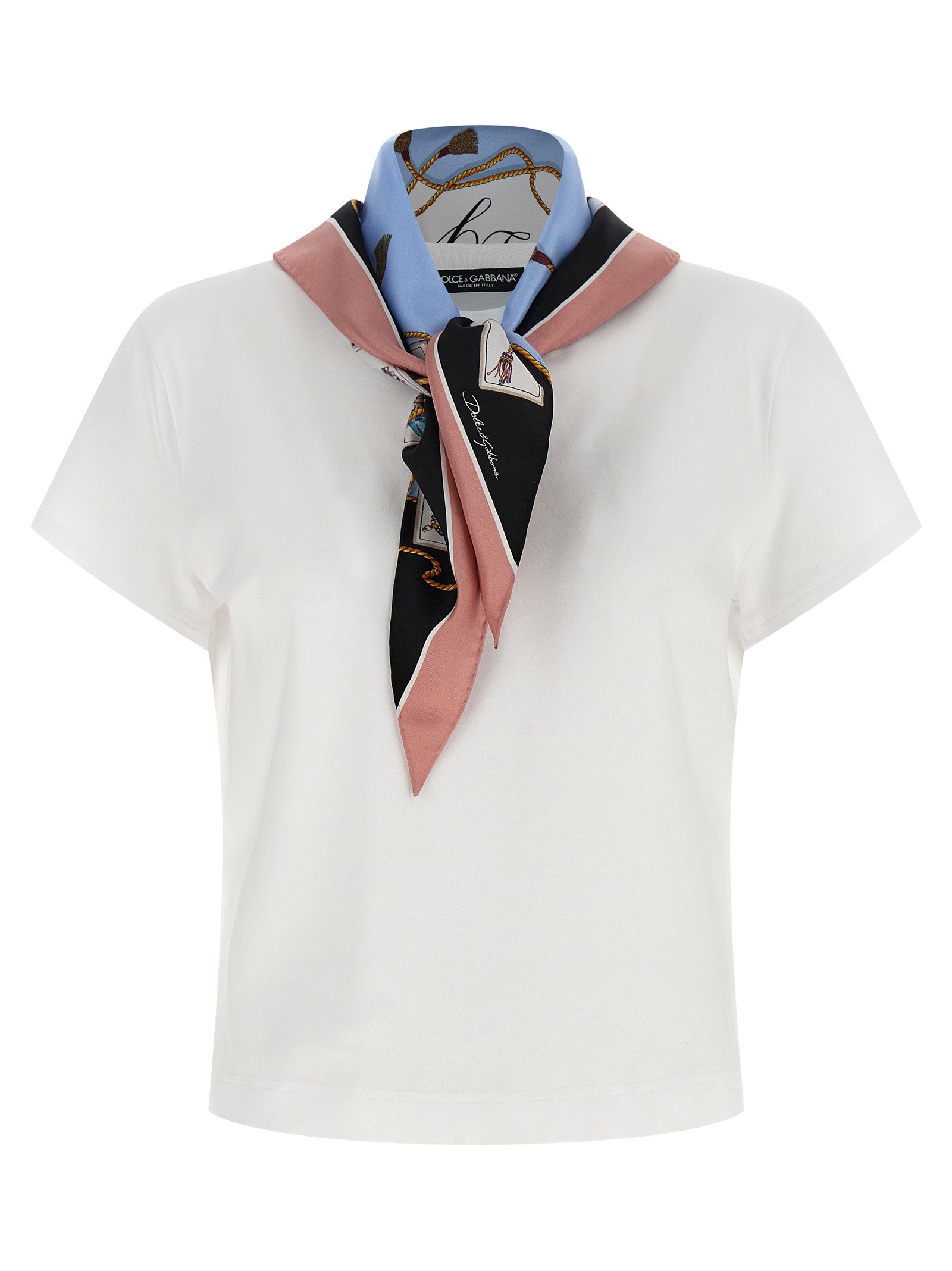 Dolce & Gabbana T-Shirt With Scarf