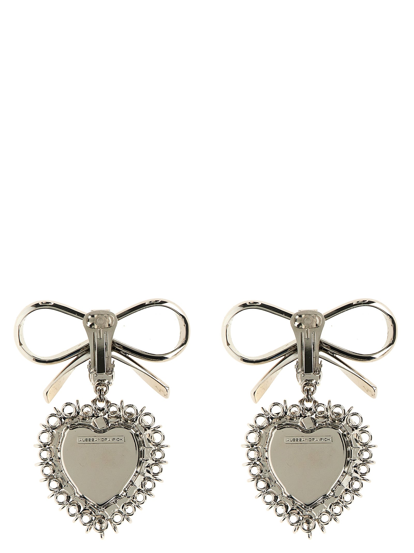 Alessandra Rich Metal Bow Earrings